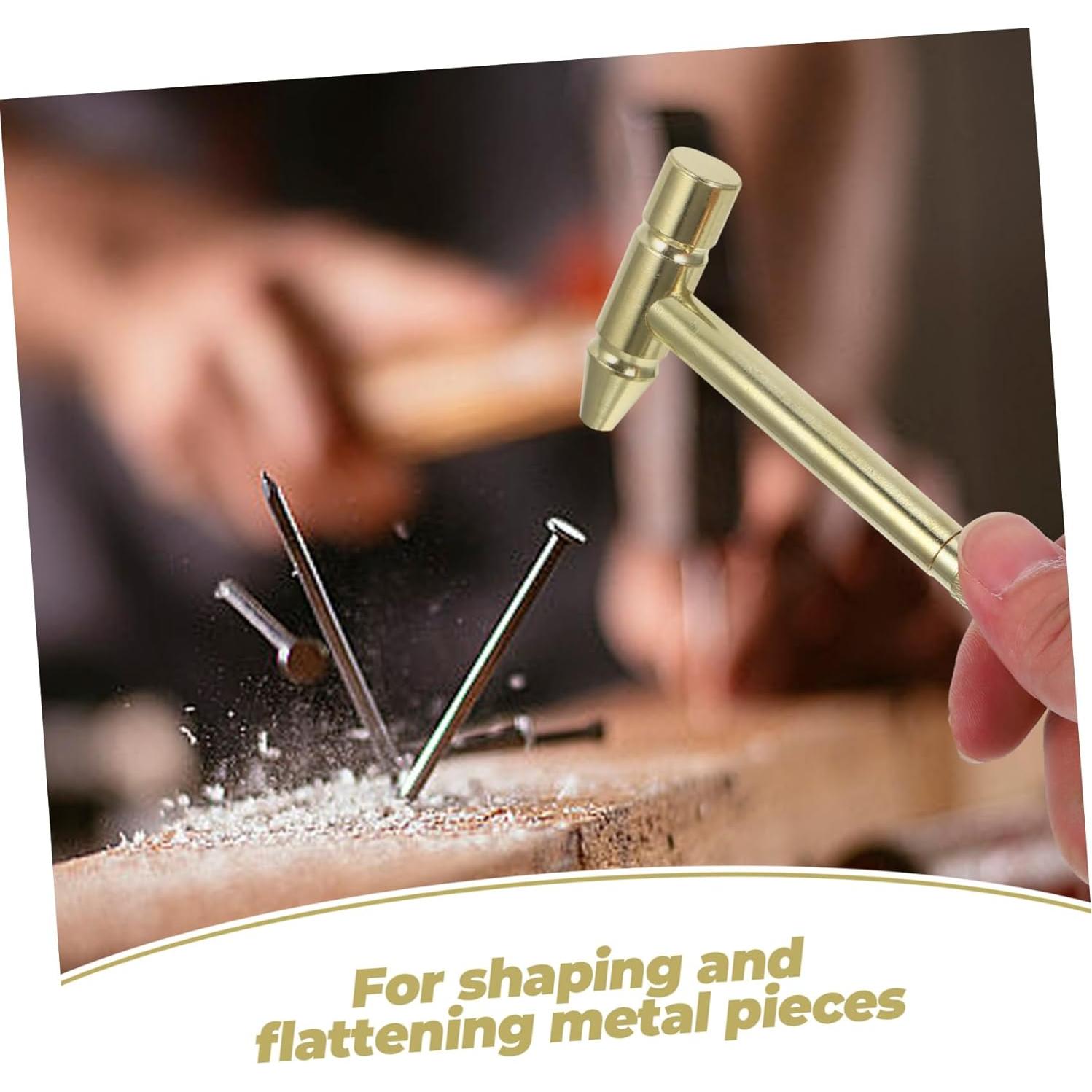 Martillo de Latón Macizo Veemoon Mini para Reparación de Relojes