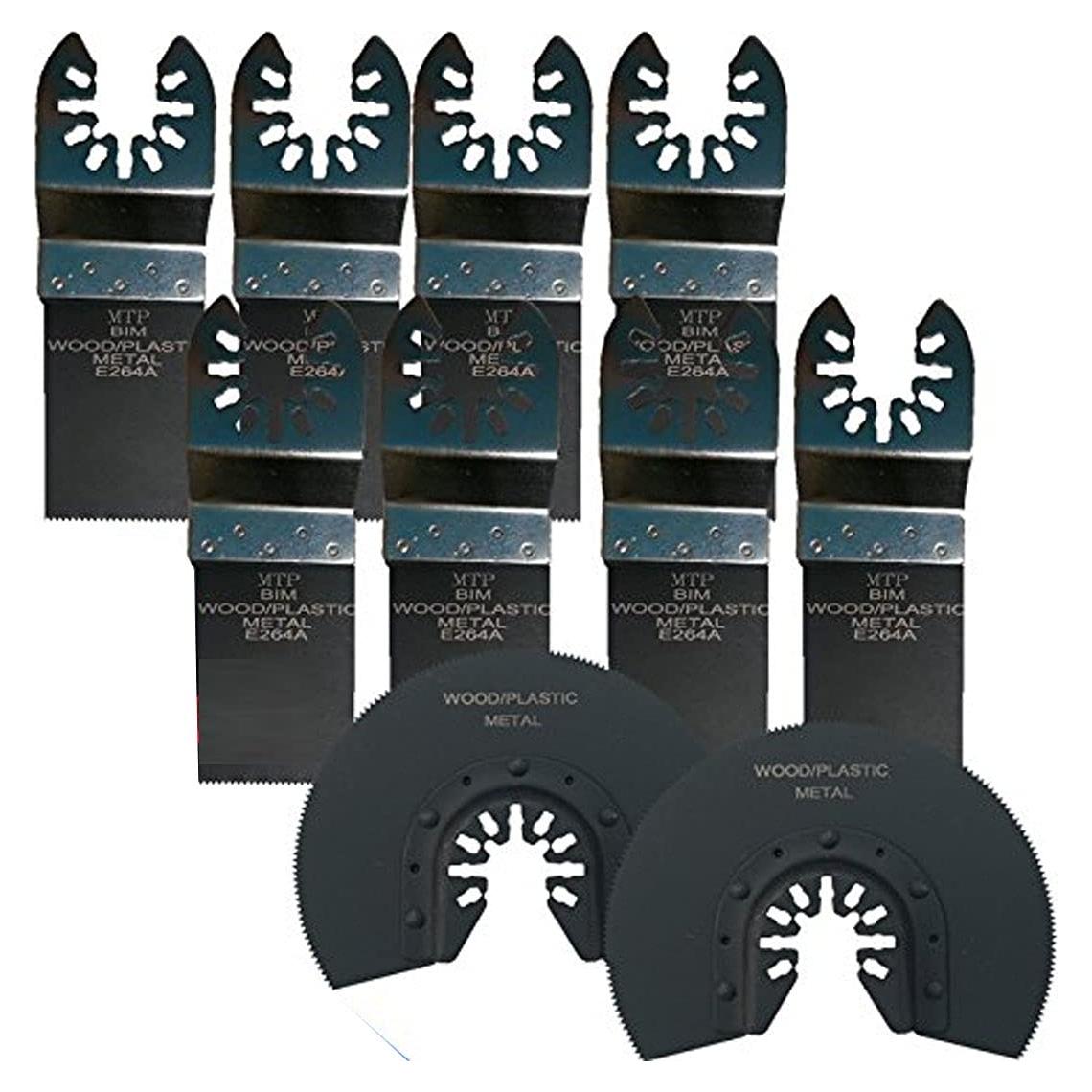 Cuchillas Multiherramienta MTP 10pc Bi-Metal Liberación Rápida