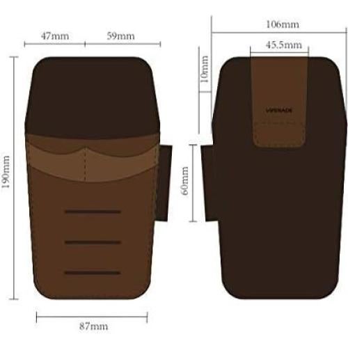 Funda multi-herramienta de cuero VIPERADE PJ8 PJ14 negra