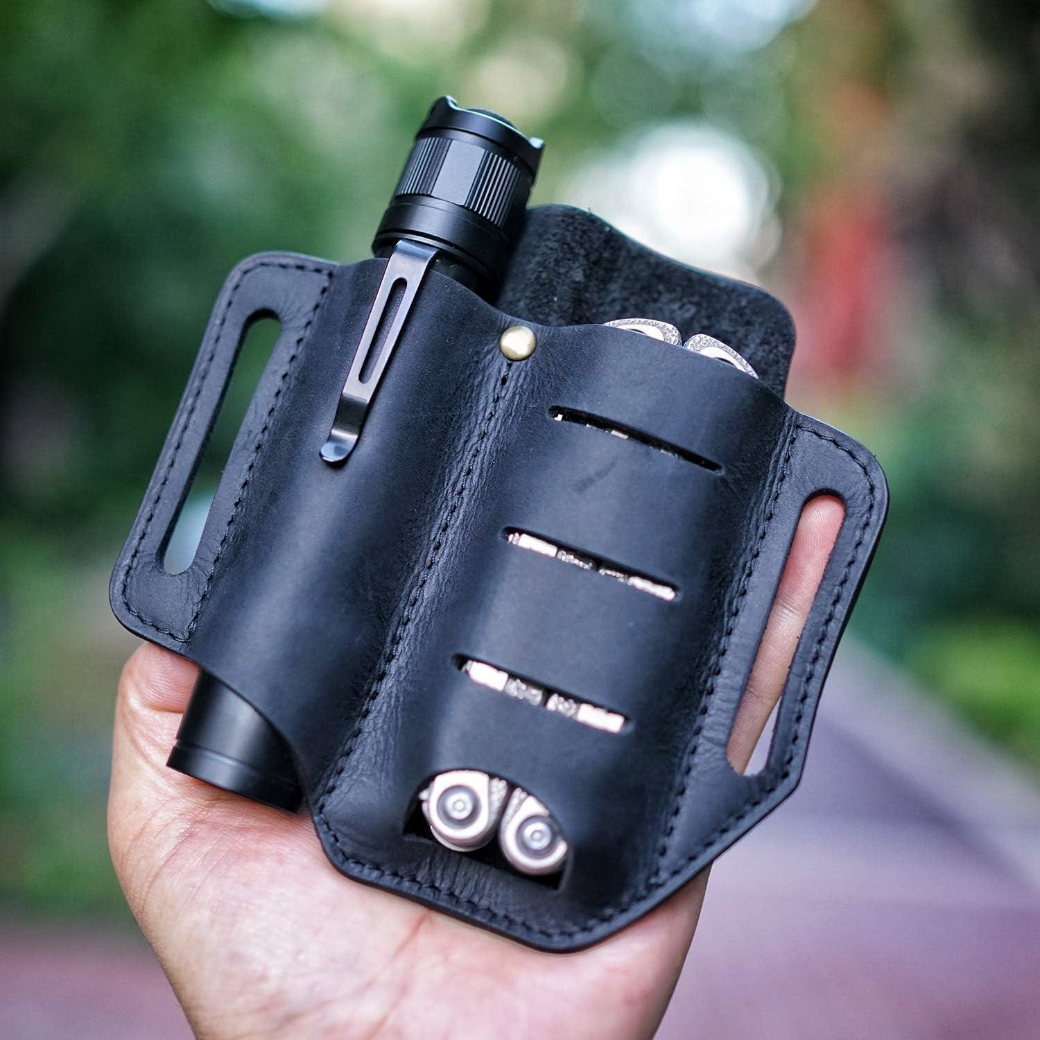 Funda multi-herramienta de cuero VIPERADE PJ8 PJ14 negra