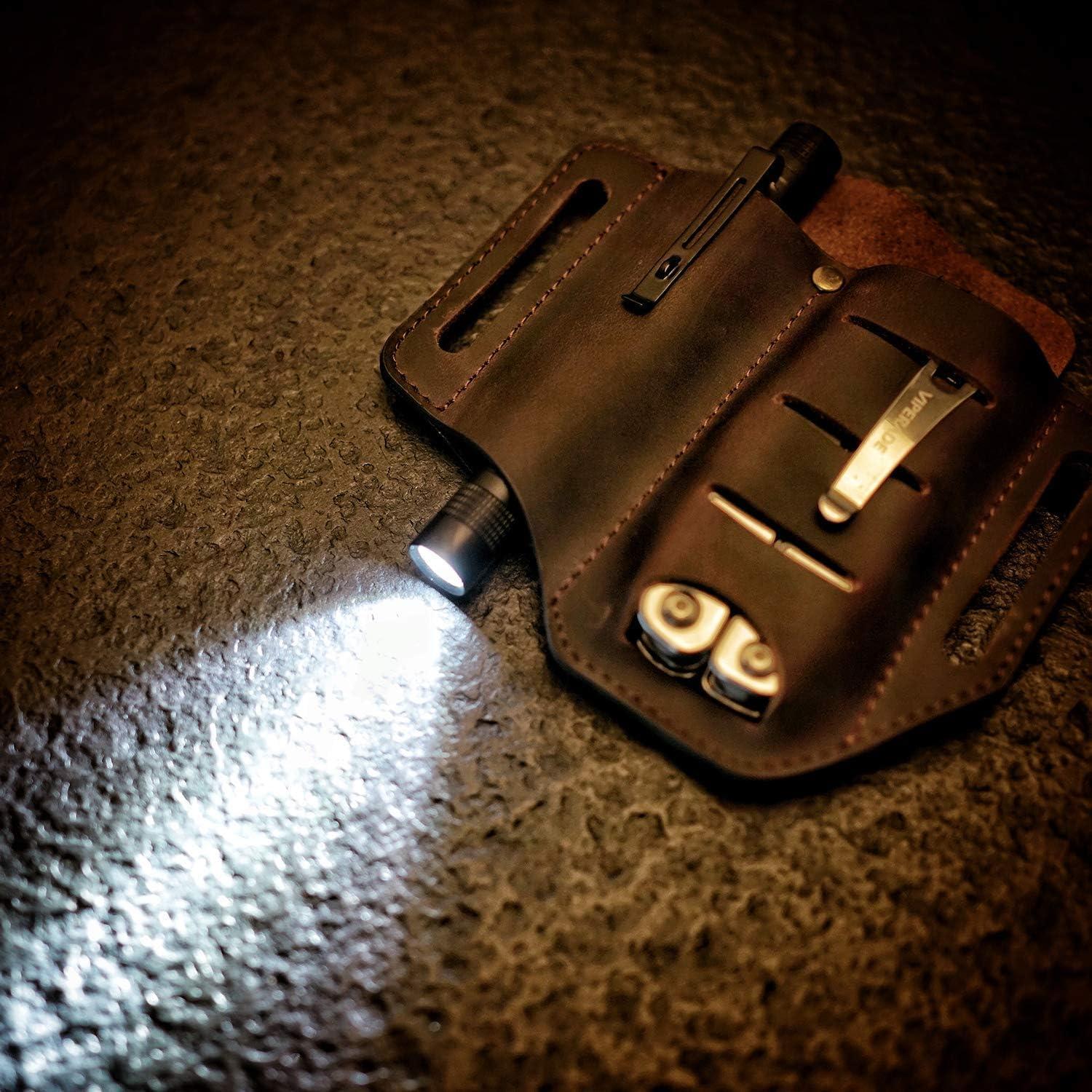 Funda multi-herramienta de cuero VIPERADE PJ8 PJ14 negra