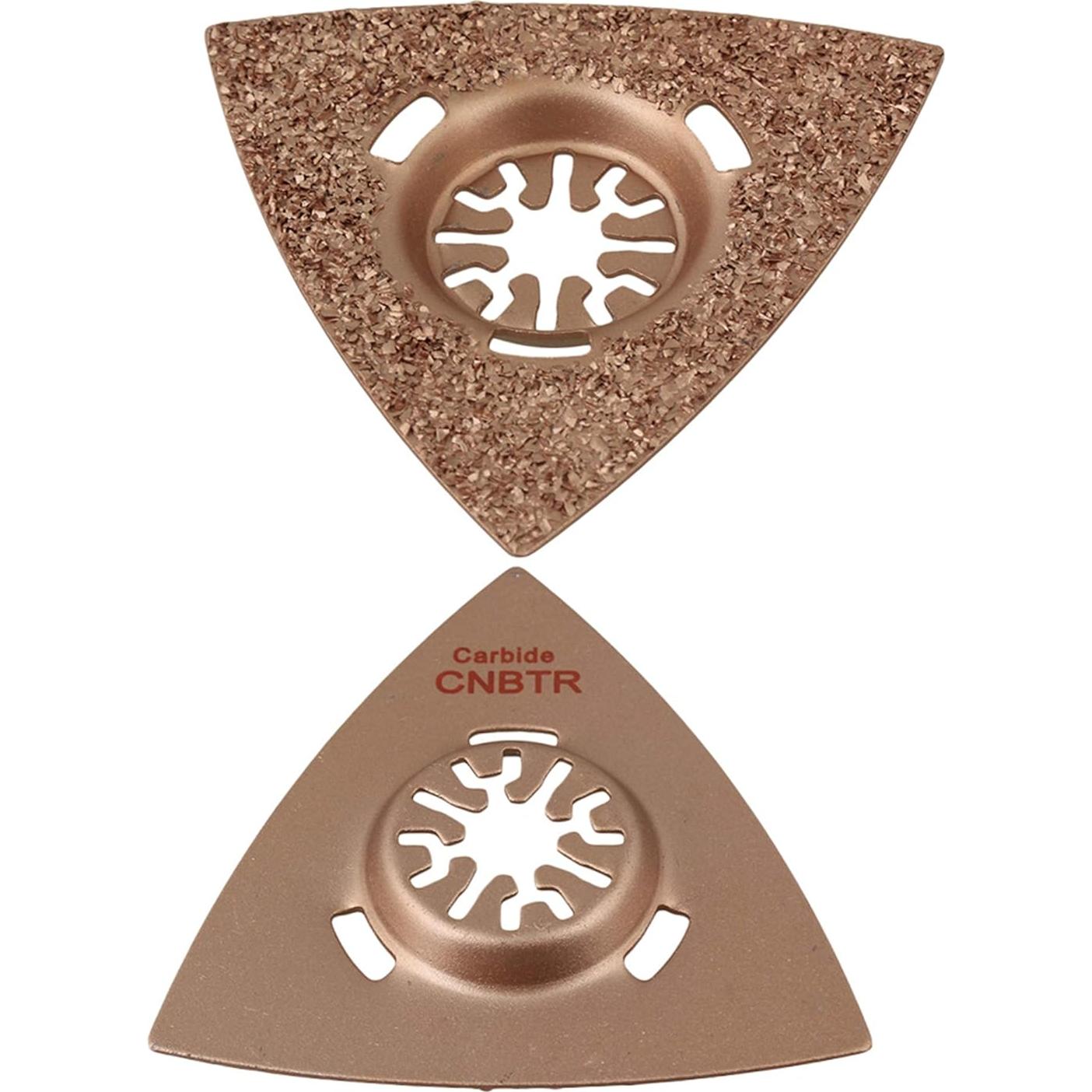 Juego de 10 Cuchillas de Raspado Triangular CNBTR 80mm Carburo