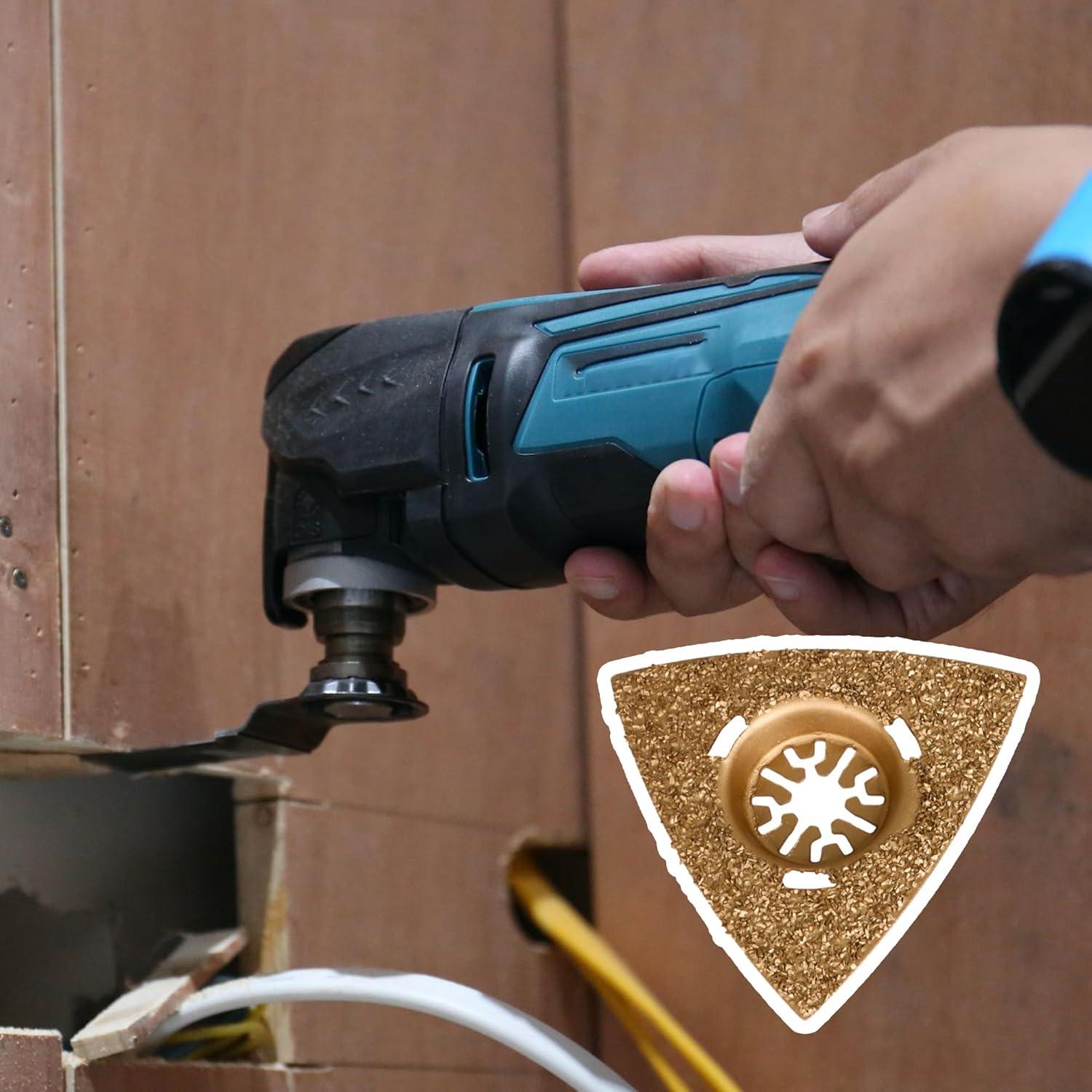 Juego de 10 Cuchillas de Raspado Triangular CNBTR 80mm Carburo