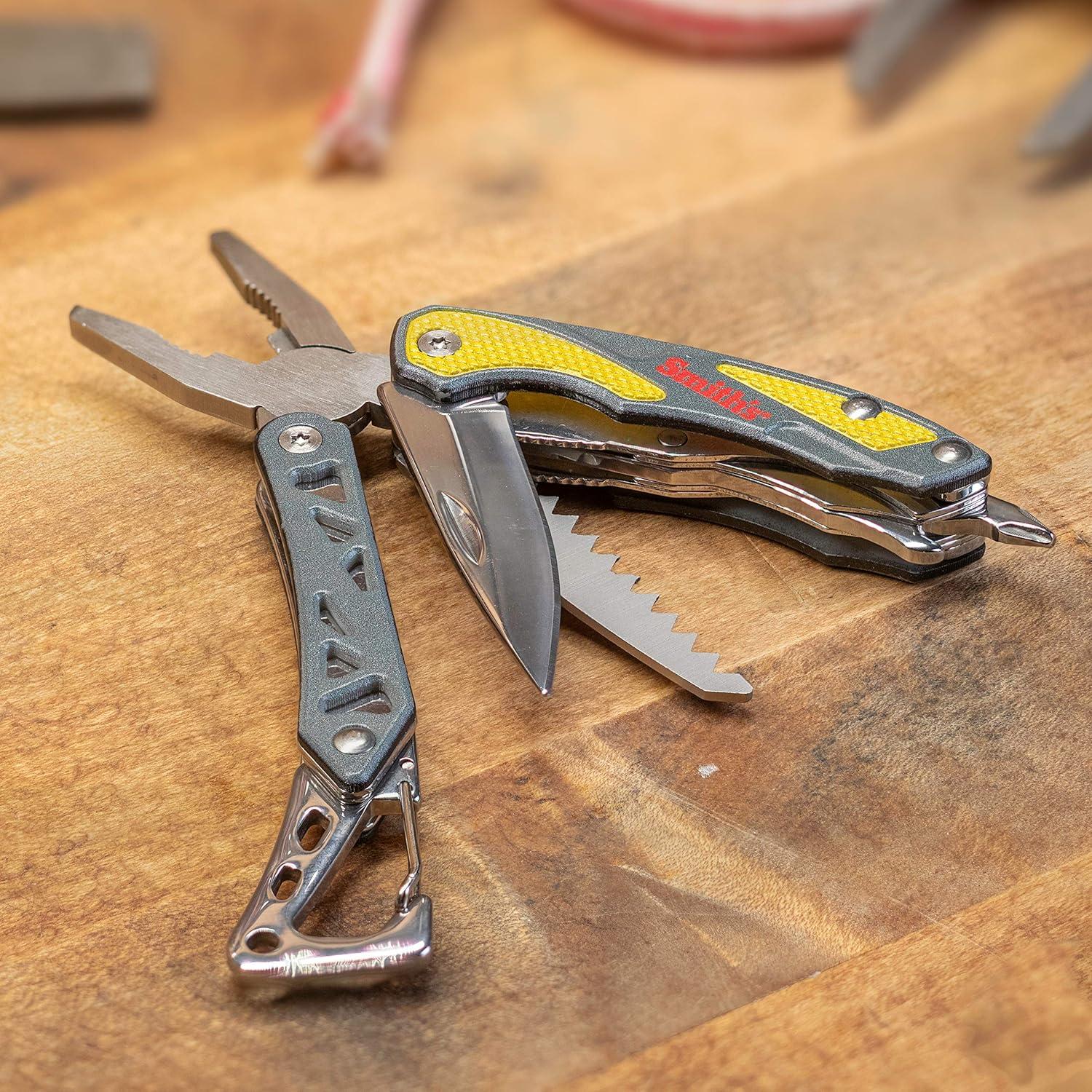 Multi-Tool Smith's 7-en-1 Gris con Cuchillo y Alicates