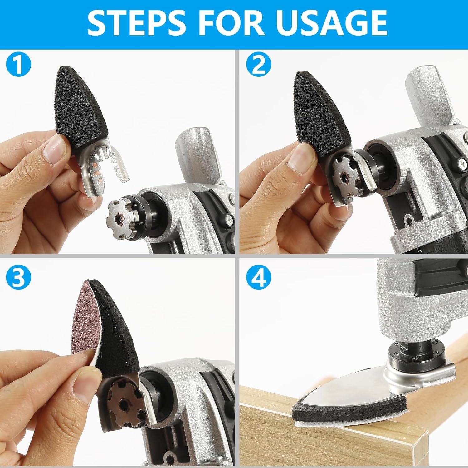 Juego de 118 Piezas de Cuchillas de Sierra Oscilante Kandishiex