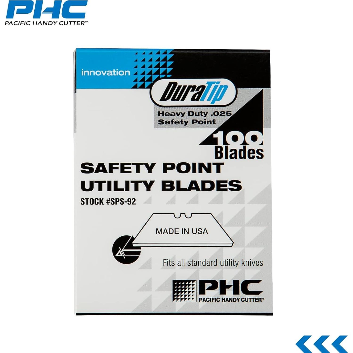 Cuchilla de seguridad Pacific Handy Cutter SPS92 - Caja de 100