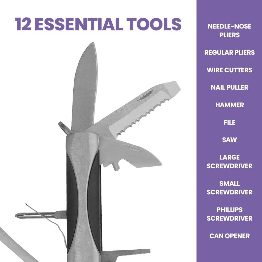 Herramienta de Supervivencia Multifuncional Zenport 12014A 12-en-1