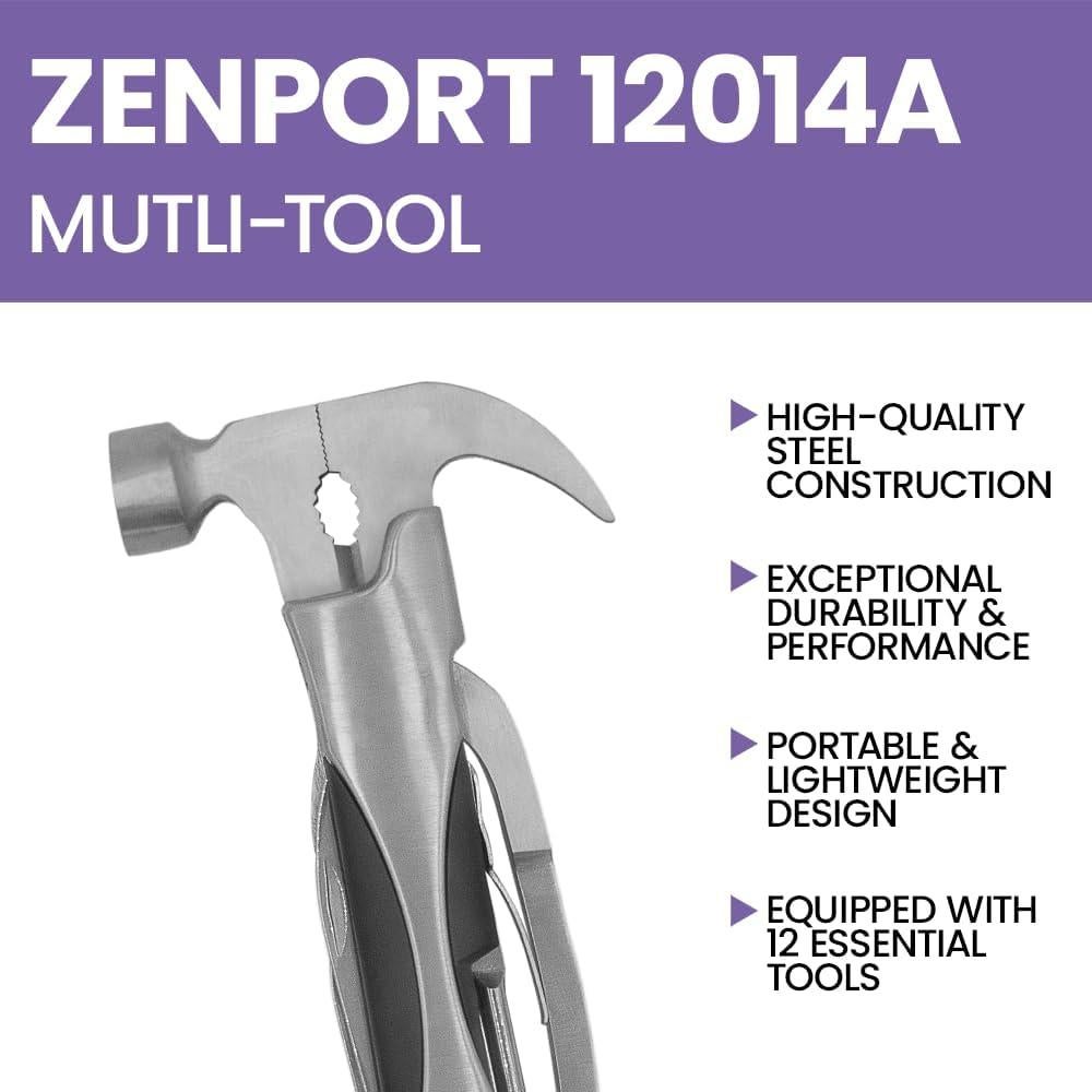 Herramienta de Supervivencia Multifuncional Zenport 12014A 12-en-1