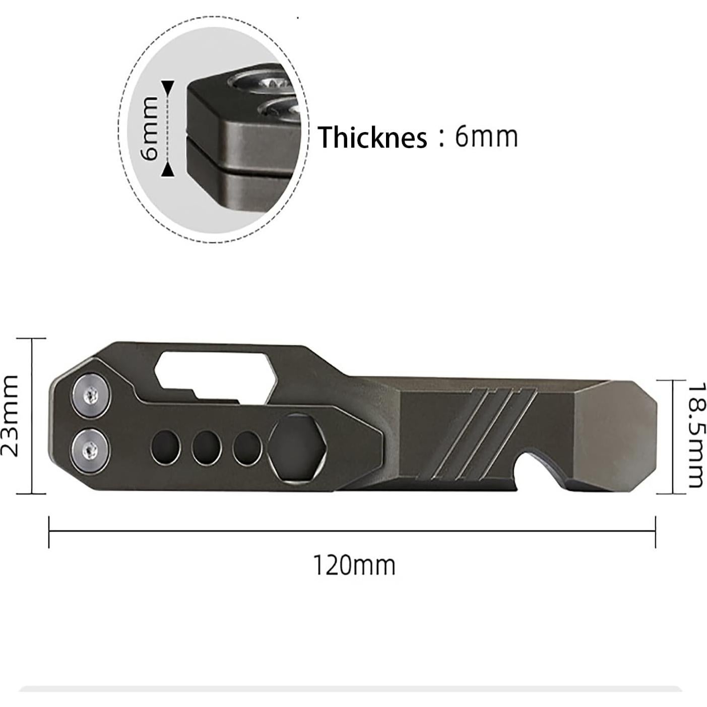 Barra de palanca multifuncional Fanycs de titanio 120mm