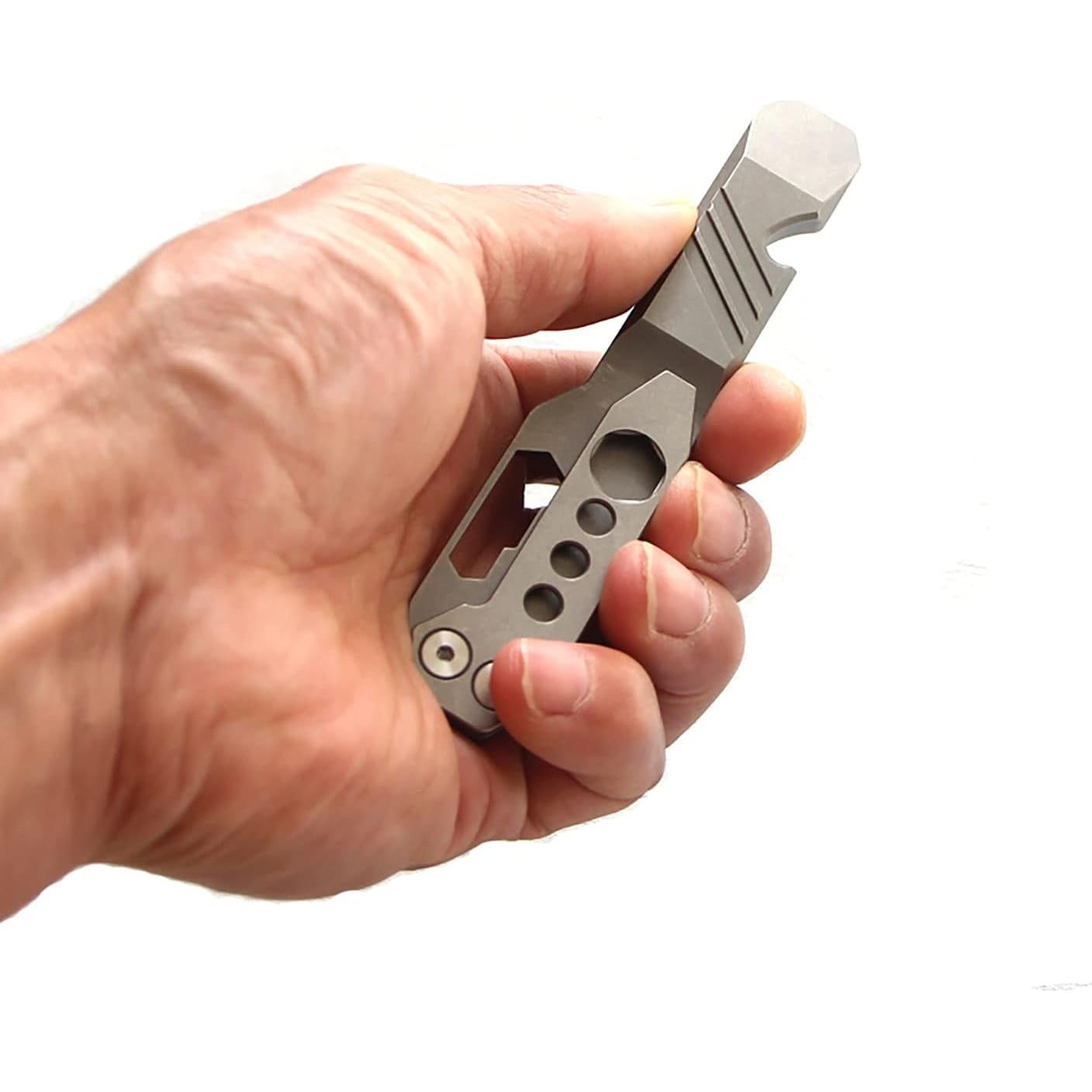 Barra de palanca multifuncional Fanycs de titanio 120mm