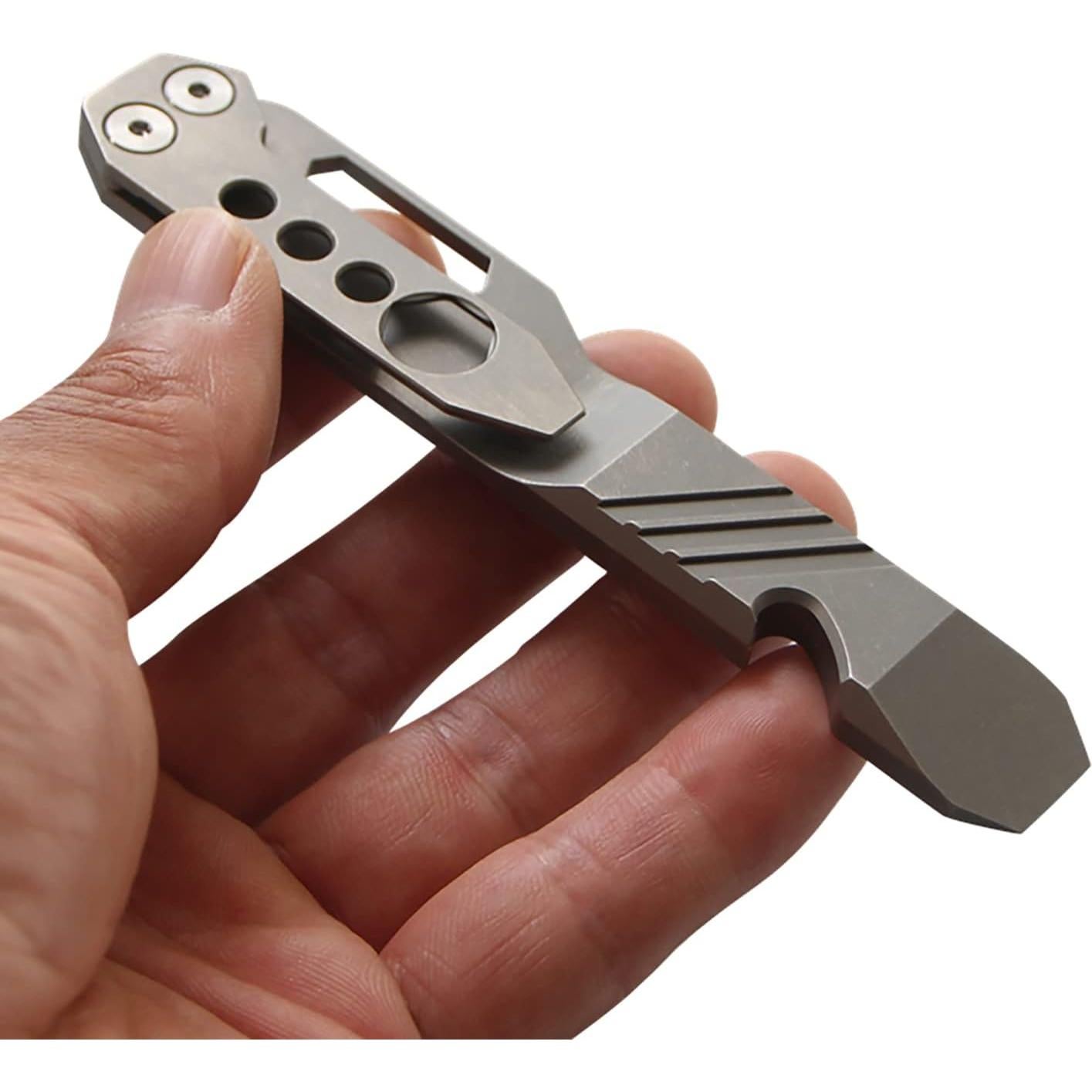 Barra de palanca multifuncional Fanycs de titanio 120mm