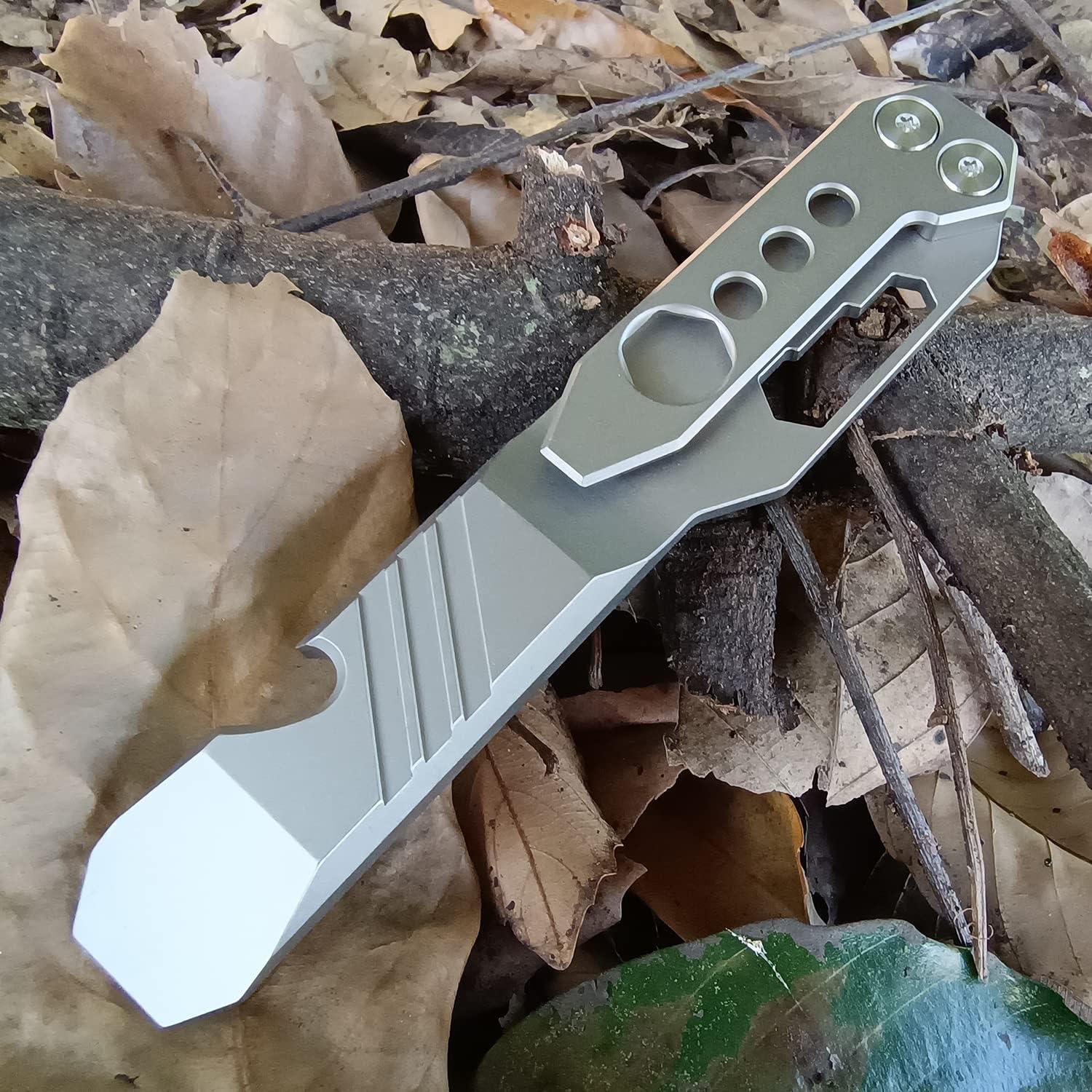 Barra de palanca multifuncional Fanycs de titanio 120mm