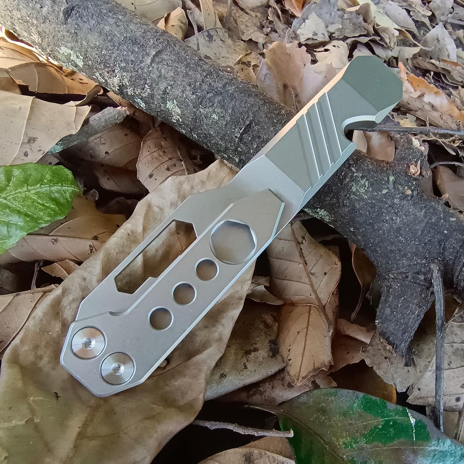 Barra de palanca multifuncional Fanycs de titanio 120mm