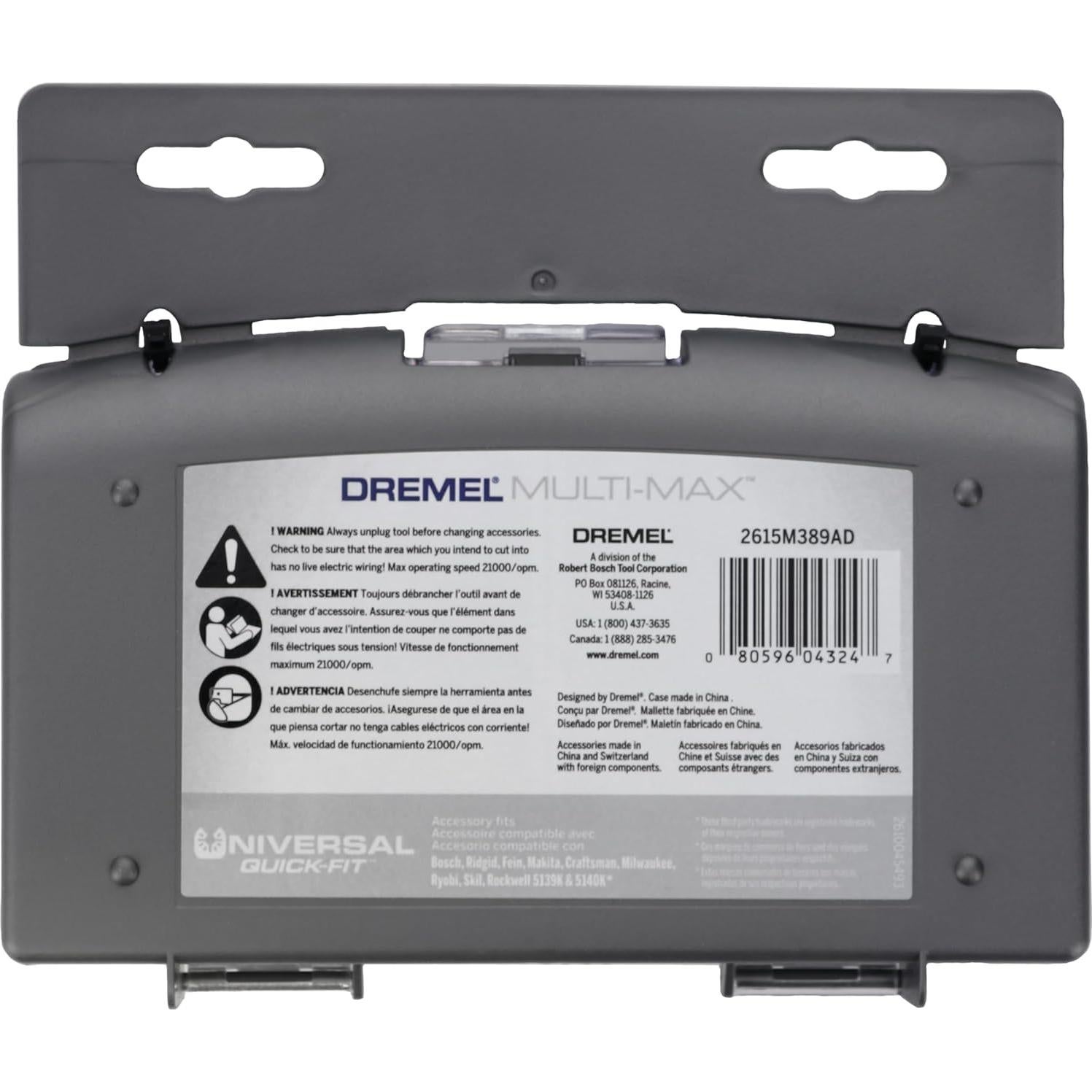 Kit de Cuchillas Oscilantes Dremel MM389 - 5 Piezas para Madera, Metal y Plásticos