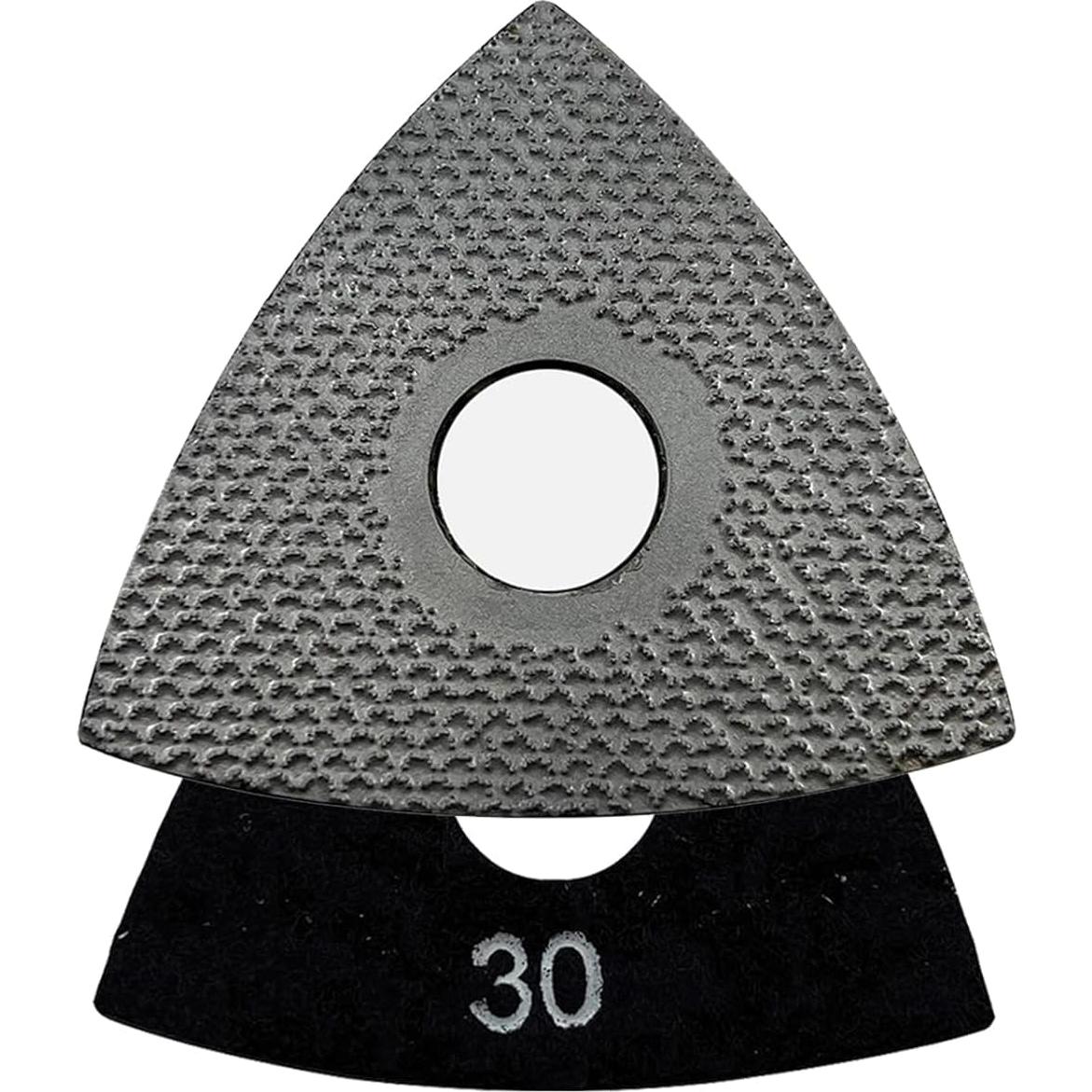 Almohadilla de Diamante Triangular 3" EDiamondTools #30 Grano