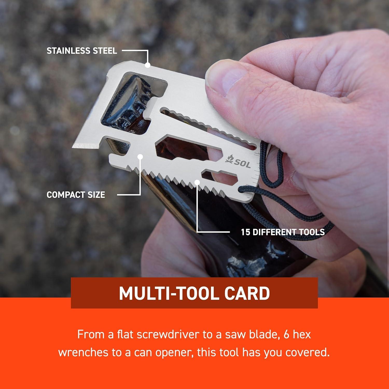 Herramienta de Supervivencia S.O.L. Pack de 3 - Acero Inoxidable