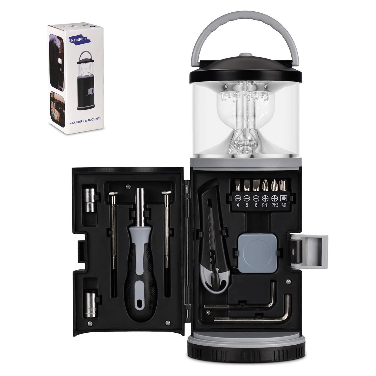 Linterna LED RealPlus WLD-S12 con Kit de Herramientas 2 en 1