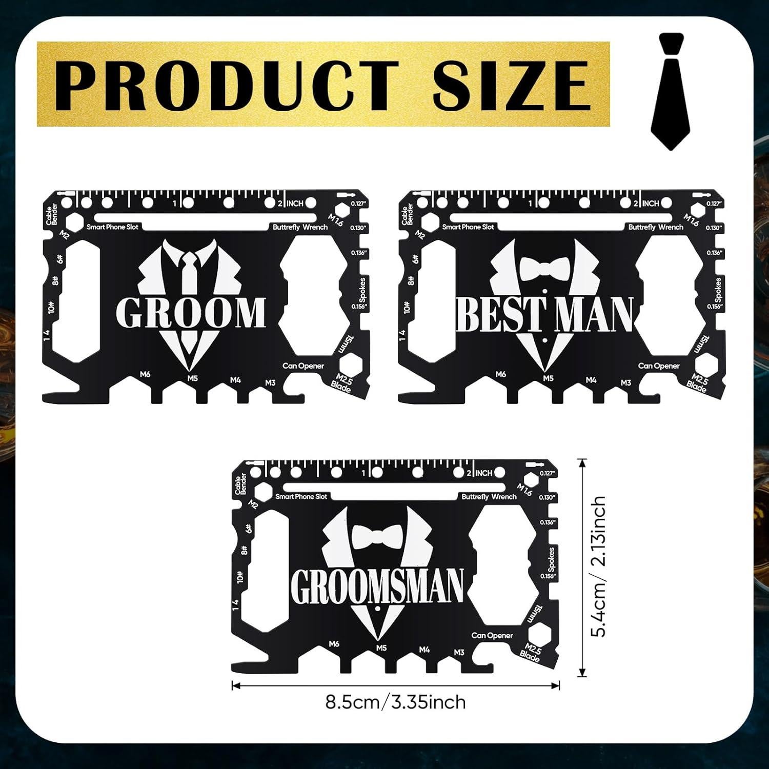 Multiherramienta 46 en 1 Gisafai - 10 Pcs Acero Inoxidable Negro