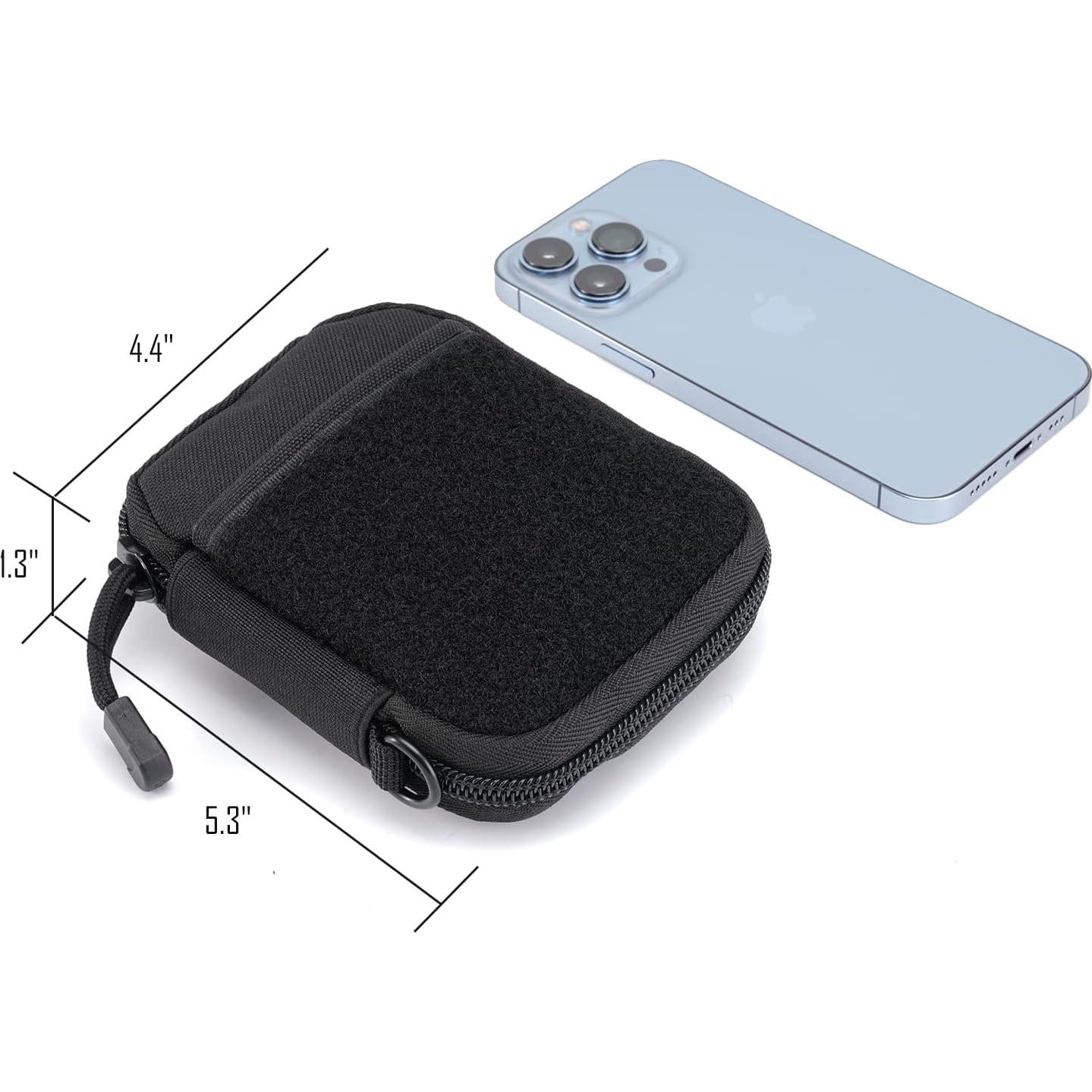 Organizador de Bolsillo EDC Sayram Negro, 8 Compartimentos