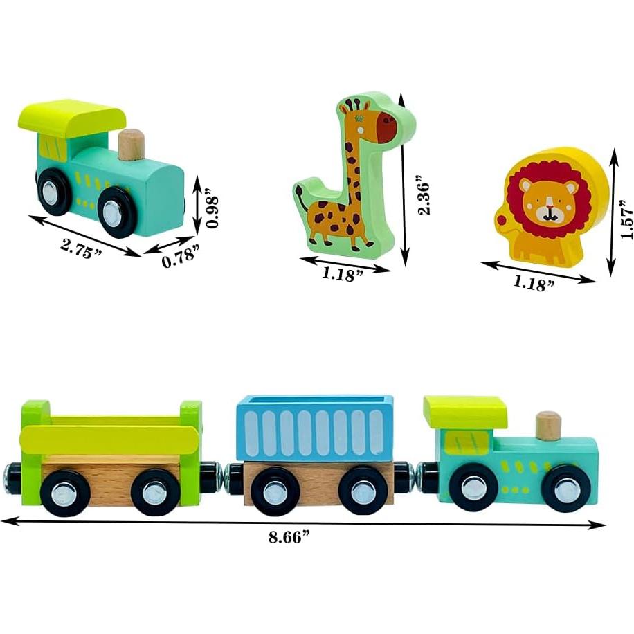 Tren de Madera SAIBURAZ Zoológico 3 Piezas 0.17 kg