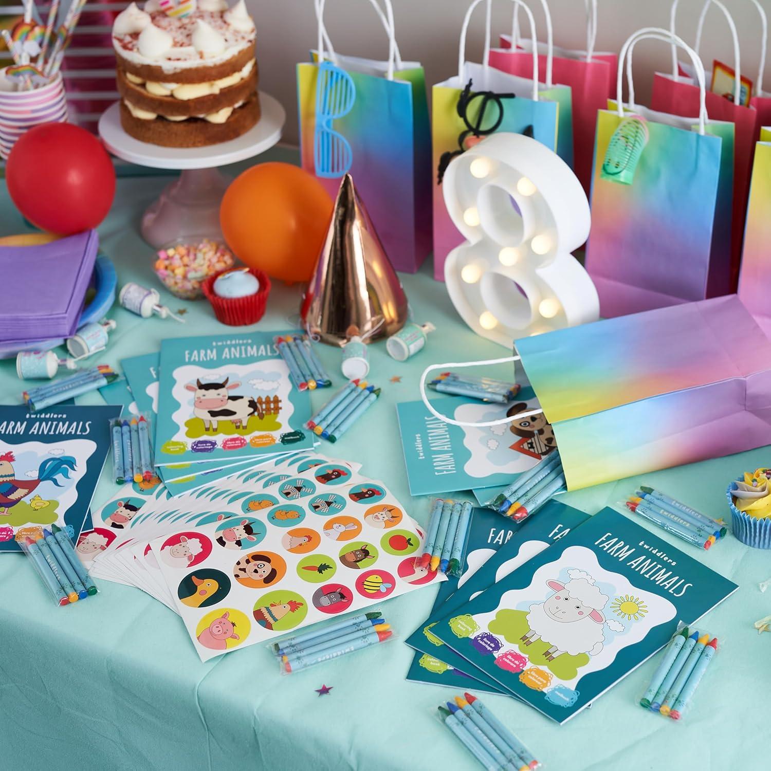 Libros de Colorear Mini THE TWIDDLERS 12 Pzs Animales