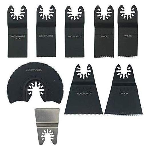 MTP Paquete de 9 Cuchillas Oscilantes Rápida Liberación 198g