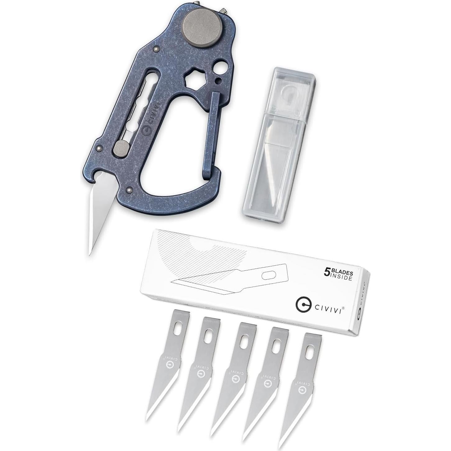 Cuchillo Multiusos CIVIVI Polymorph Titanio 5 Cuchillas