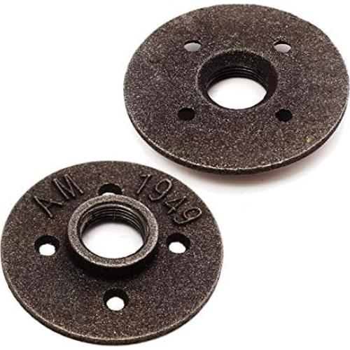 Flange de Piso Hierro Maleable Negro WnewTools 3/4" NPT