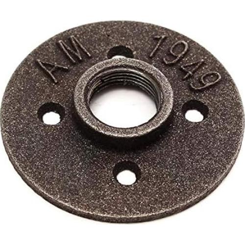 Flange de Piso Hierro Maleable Negro WnewTools 3/4" NPT