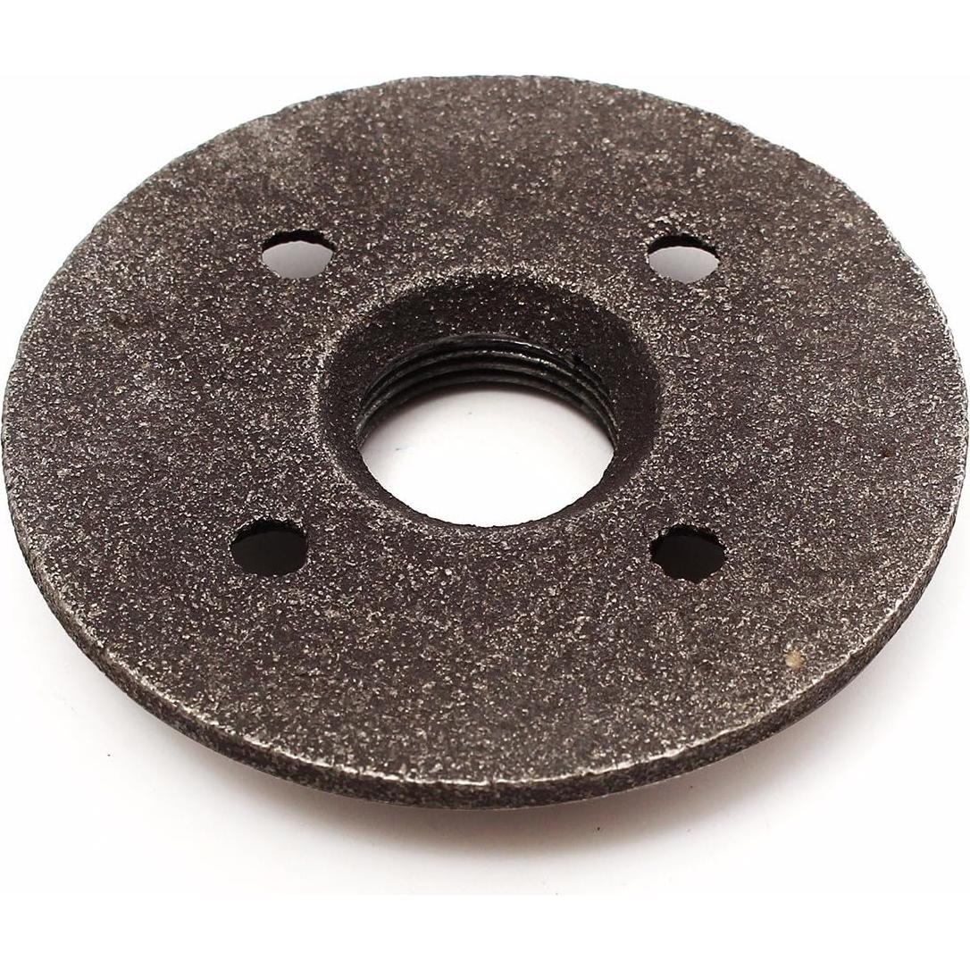 Flange de Piso Hierro Maleable Negro WnewTools 3/4" NPT