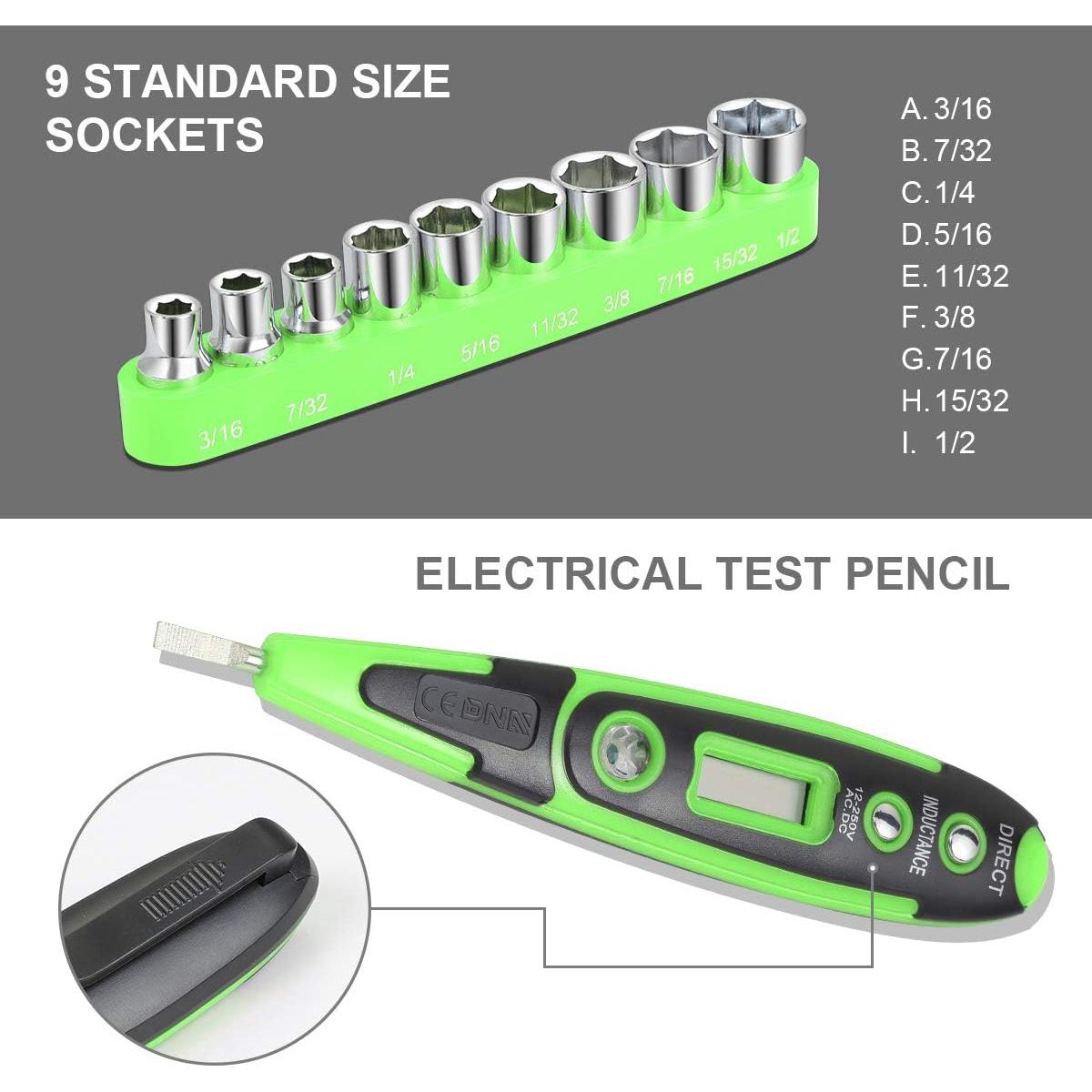 Kit de Herramientas de 46 Piezas DNA MOTORING para Bricolaje