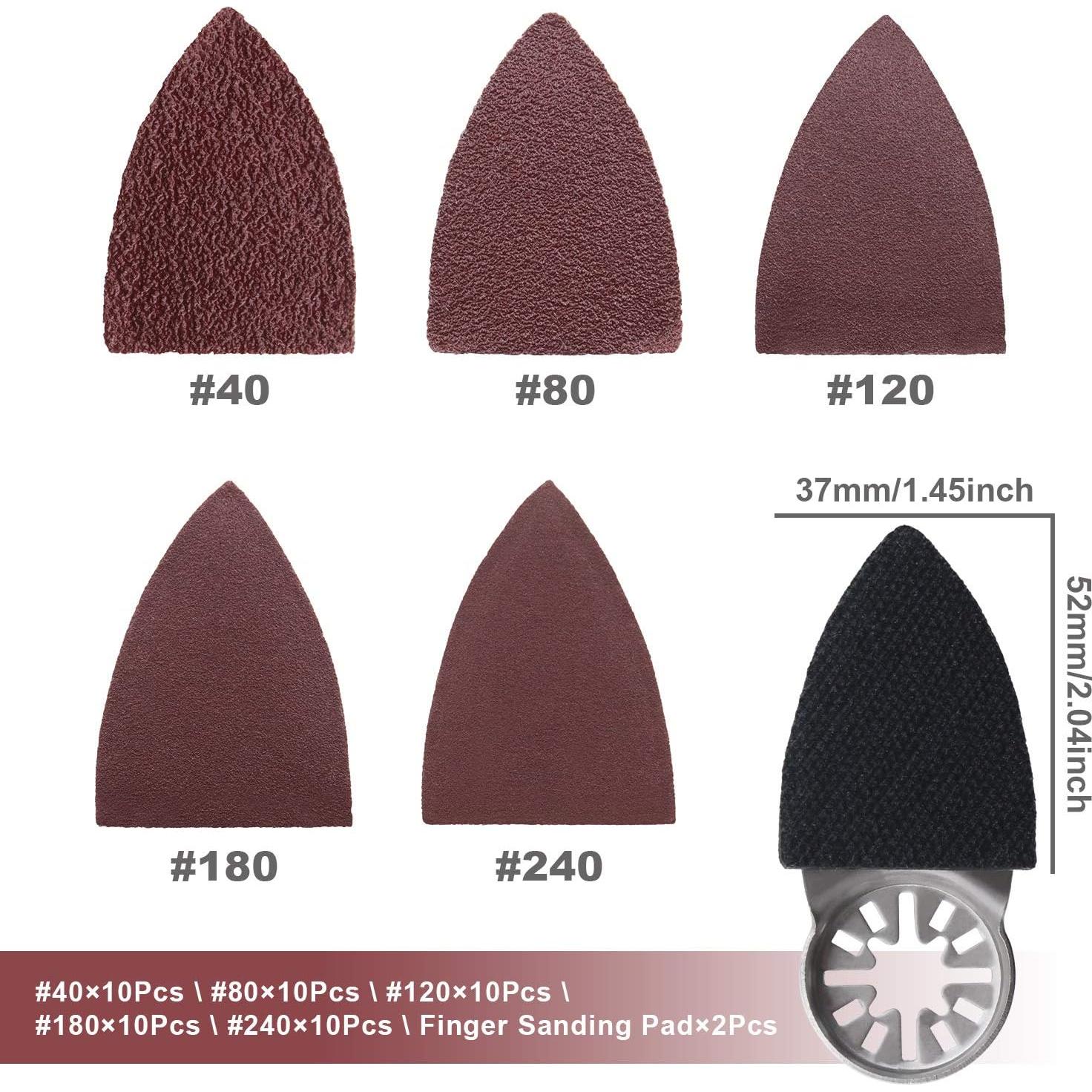 Kit de Lijado de Dedo 52 Piezas Micro Traders - Almohadillas y Papeles