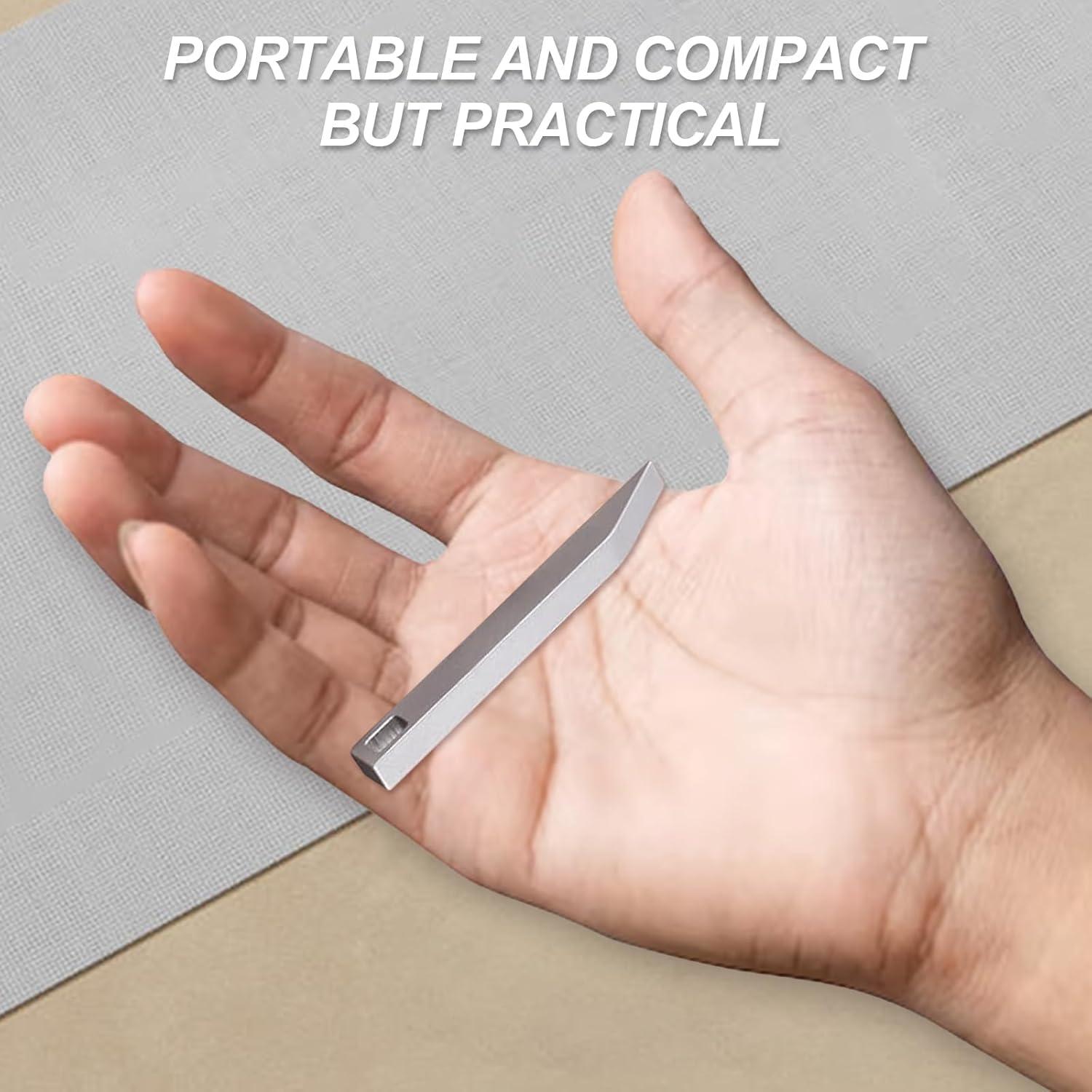 Multiherramienta de Llavero heqxwl - 2 Pcs Barra de Palanca Acero Inoxidable