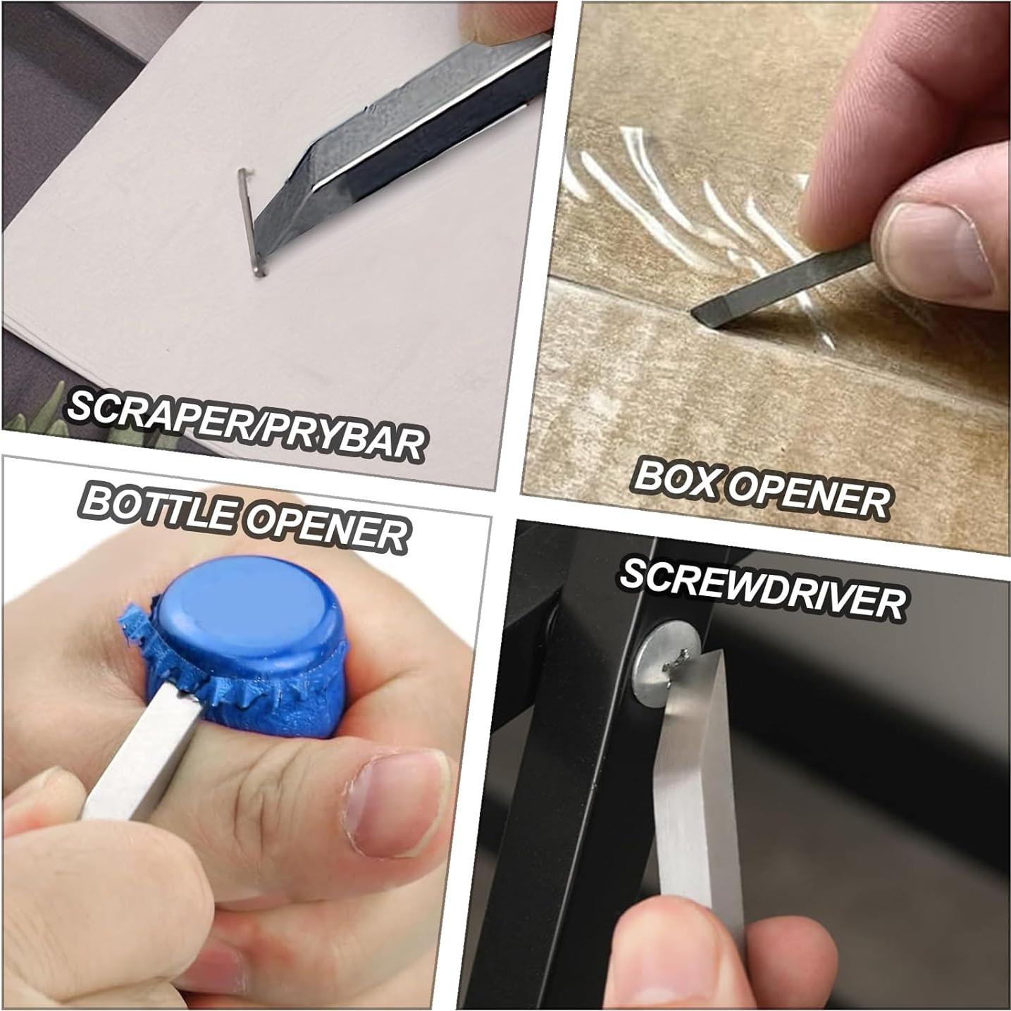 Multiherramienta de Llavero heqxwl - 2 Pcs Barra de Palanca Acero Inoxidable