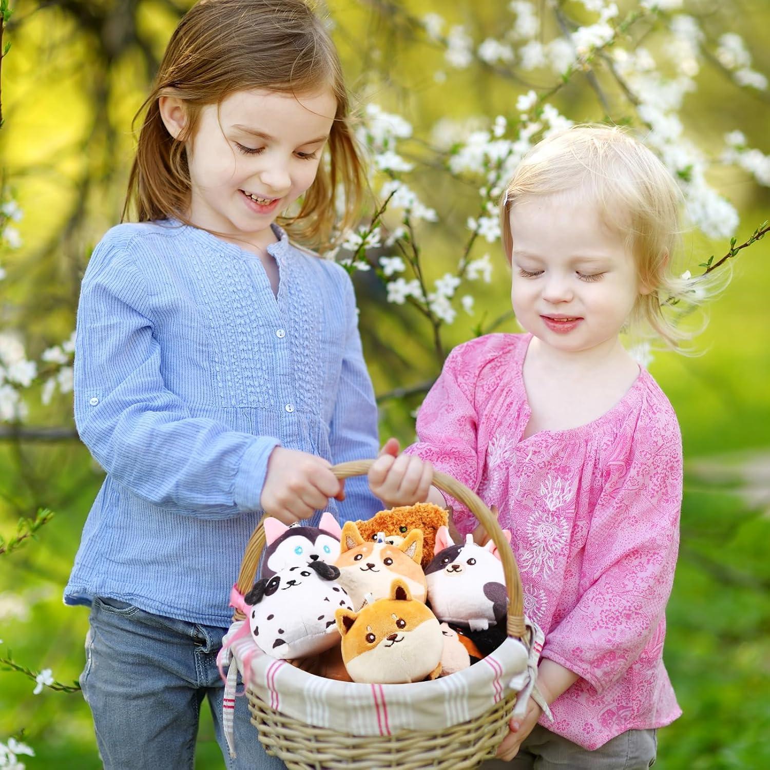 Libima Mini Llaveros de Peluche de Perro 9 Pcs 8 cm