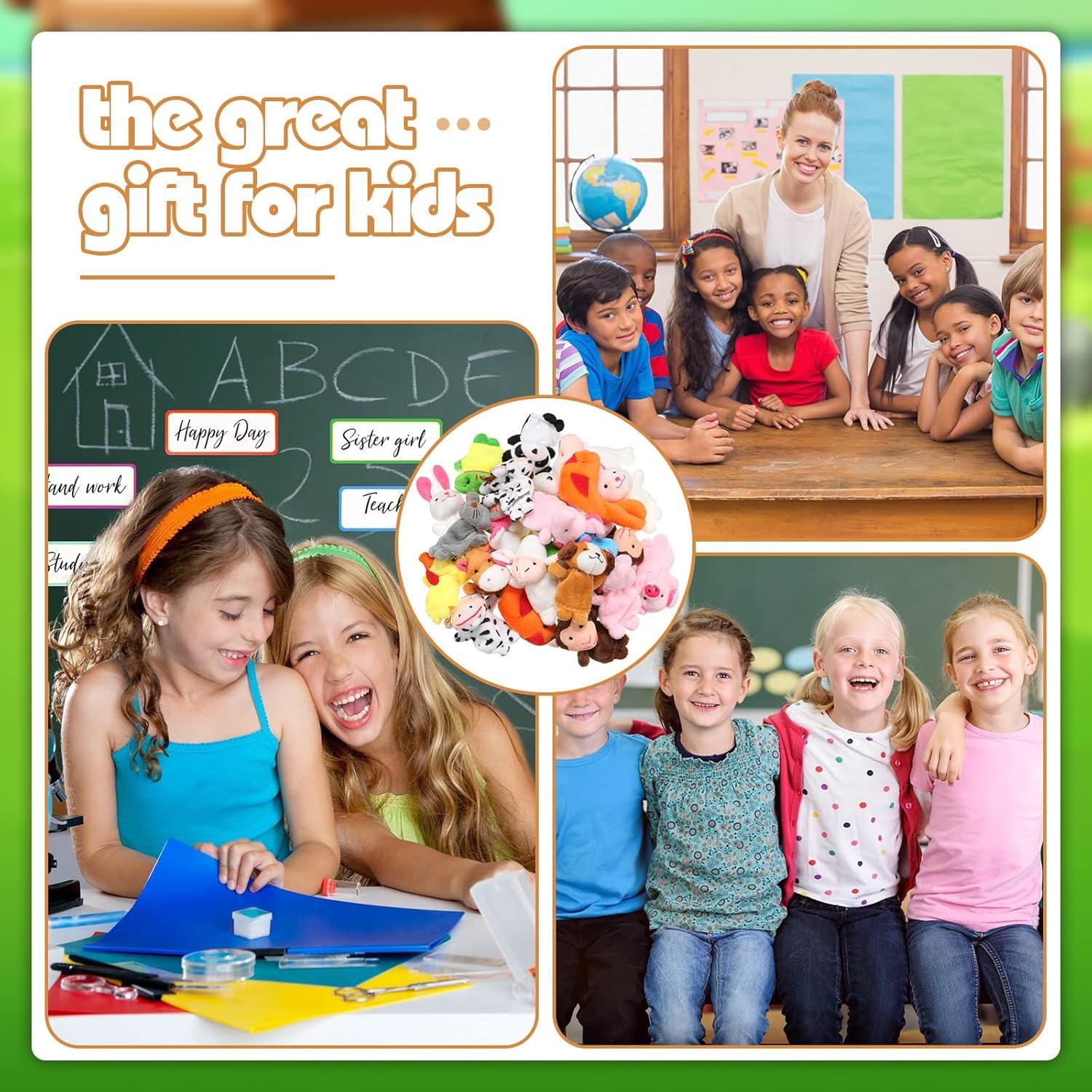 Juego de 60 Marionetas de Dedo Sosation - Animales de Peluche