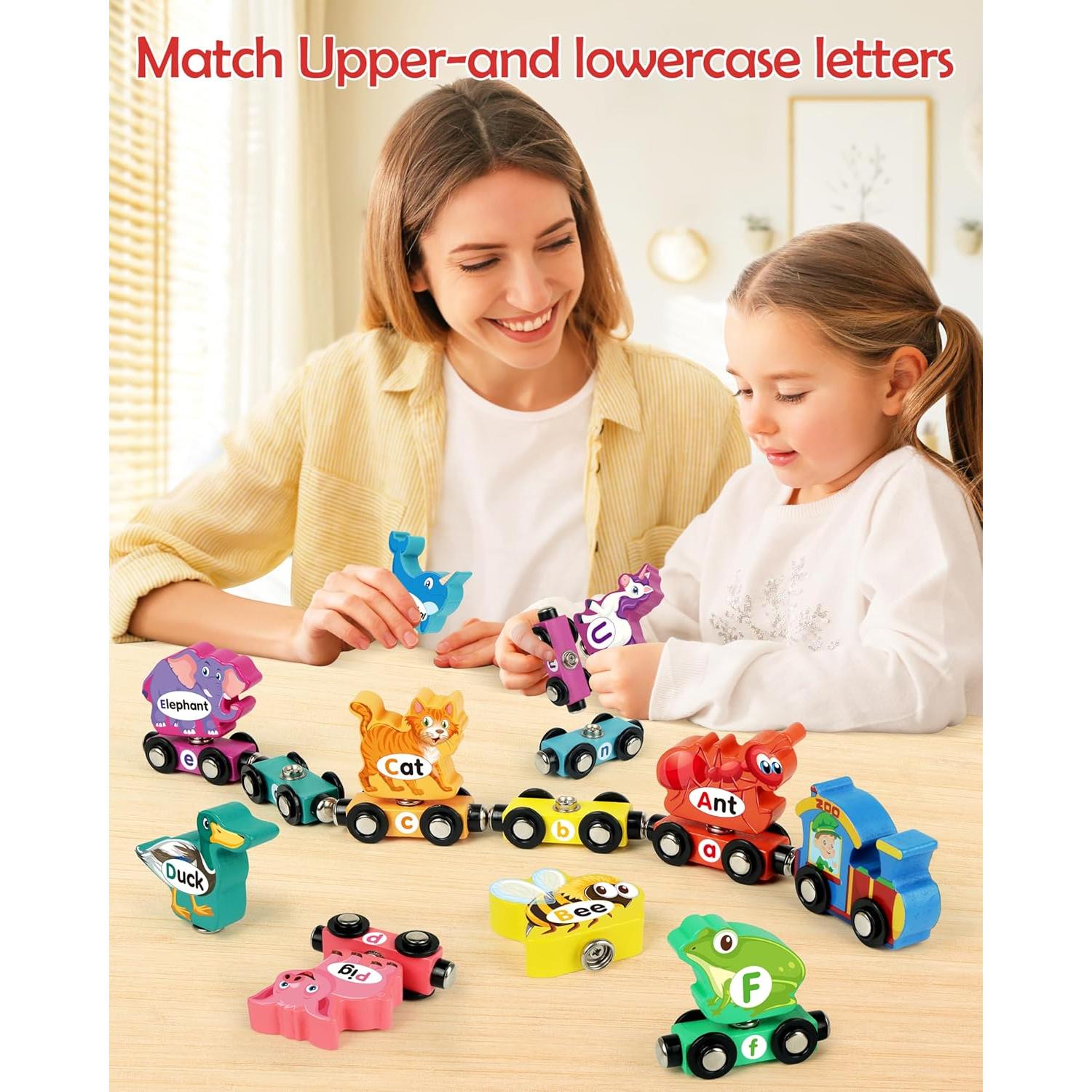 Tren de Letras de Madera Helsort - Juguete Educativo 3-5 Años