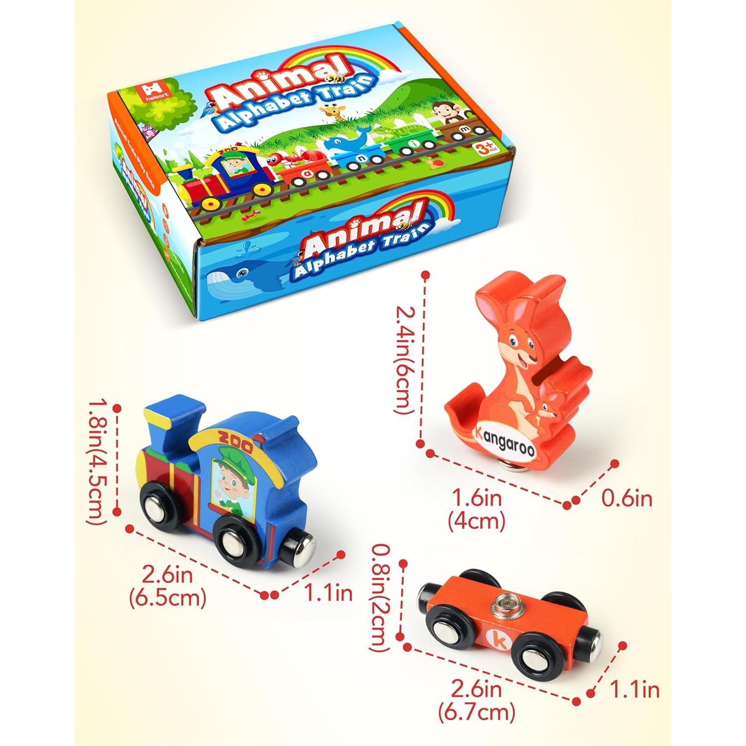 Tren de Letras de Madera Helsort - Juguete Educativo 3-5 Años