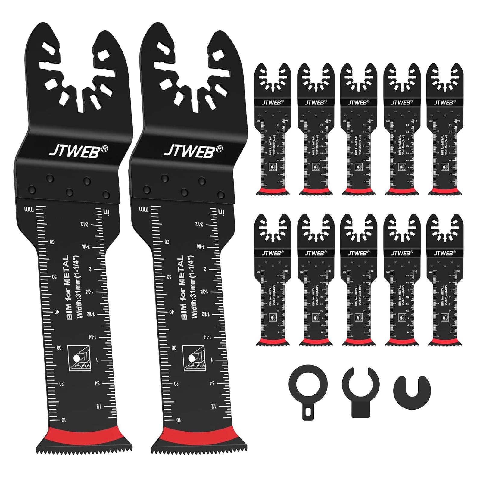 Cuchillas de sierra oscilante Bi-Metal JTWEB 12PCS 6.98cm