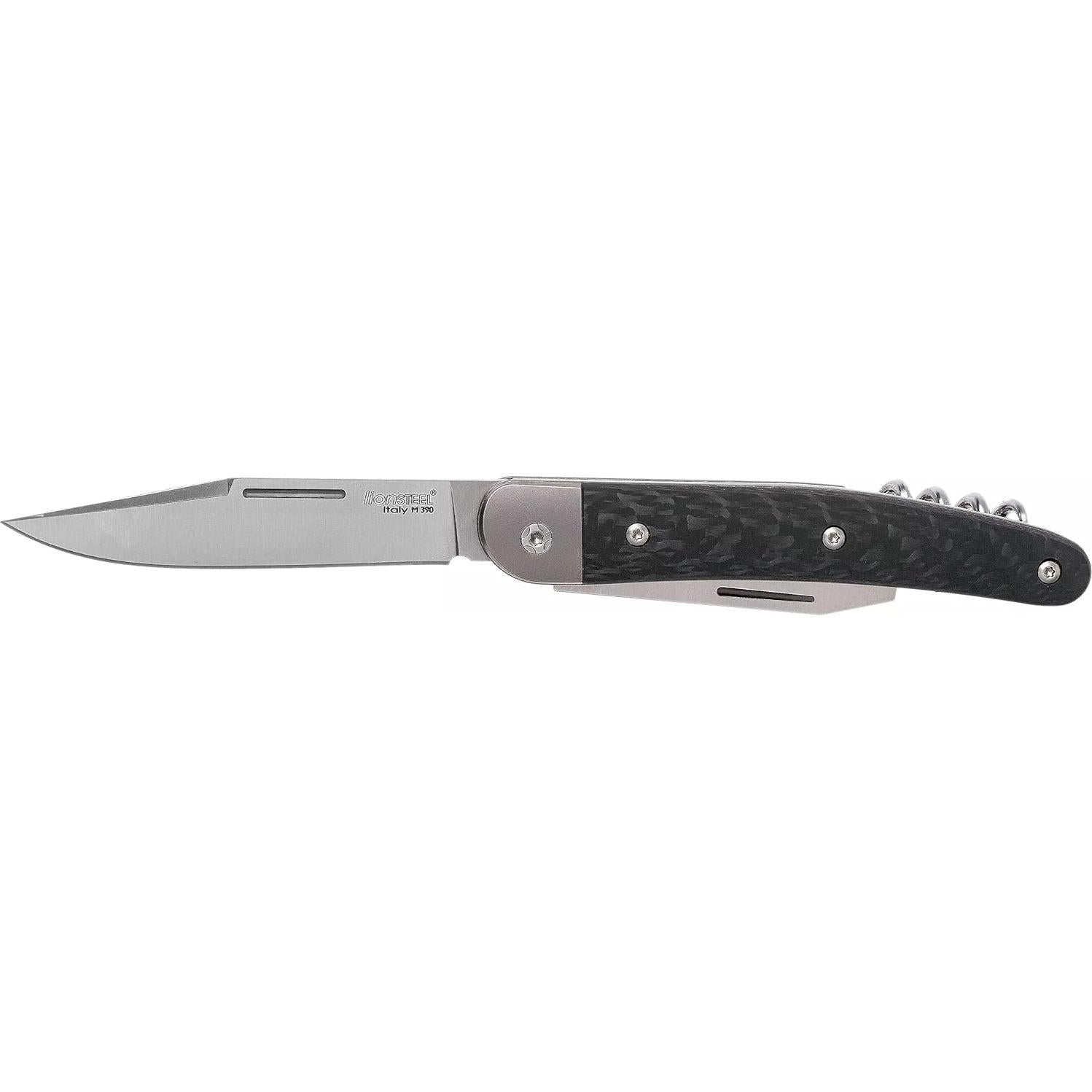 Cuchillo Plegable LionSTEEL JACK 3 Multiherramienta Fibra Carbono