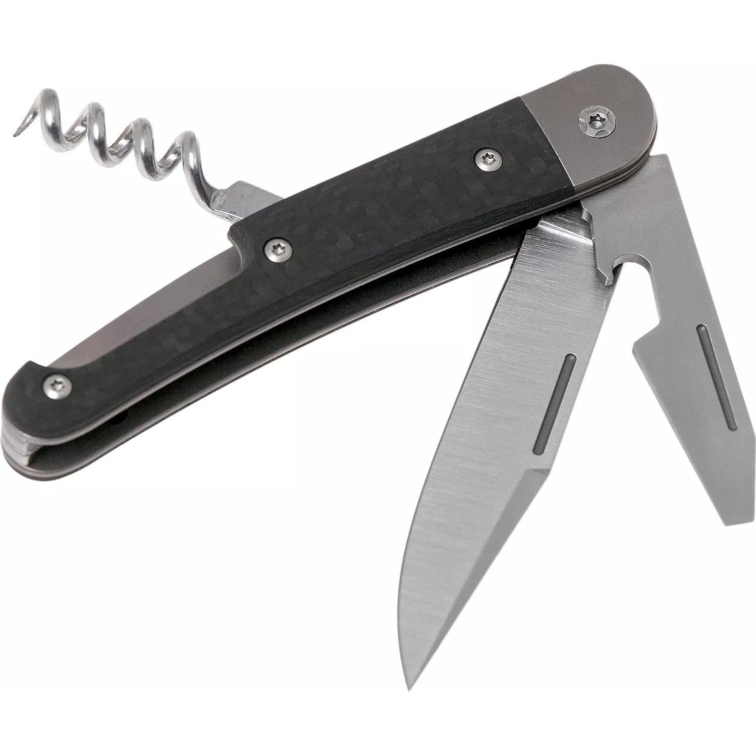 Cuchillo Plegable LionSTEEL JACK 3 Multiherramienta Fibra Carbono