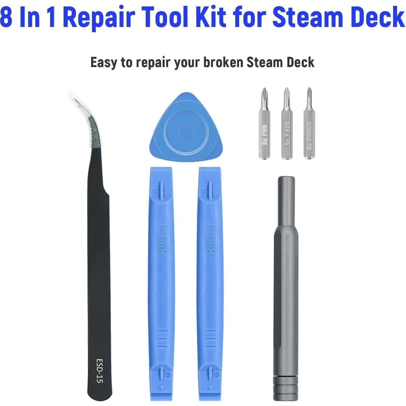 Kit de Reparación Wigearss para Steam Deck con Herramientas