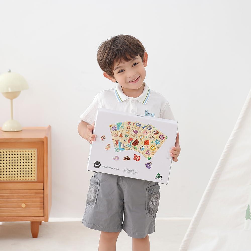 Rompecabezas de Madera GRINNNIE 5 Piezas Educativos Niños