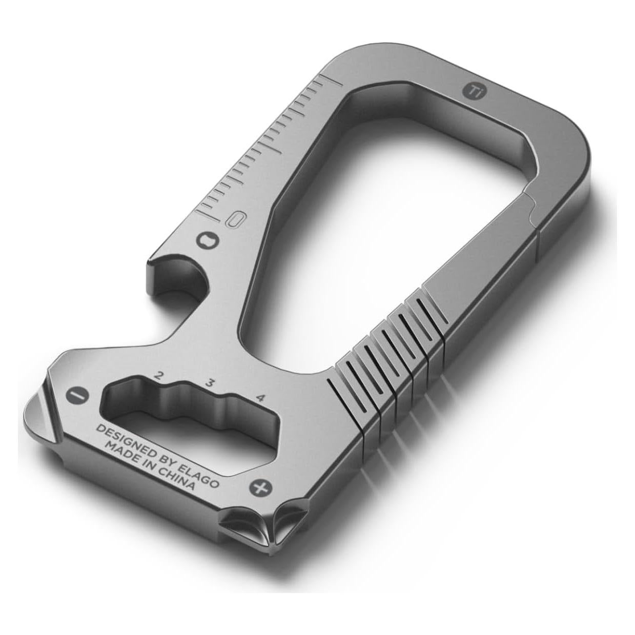 Carabiner EDC elago de Titanio Multifuncional 6 en 1