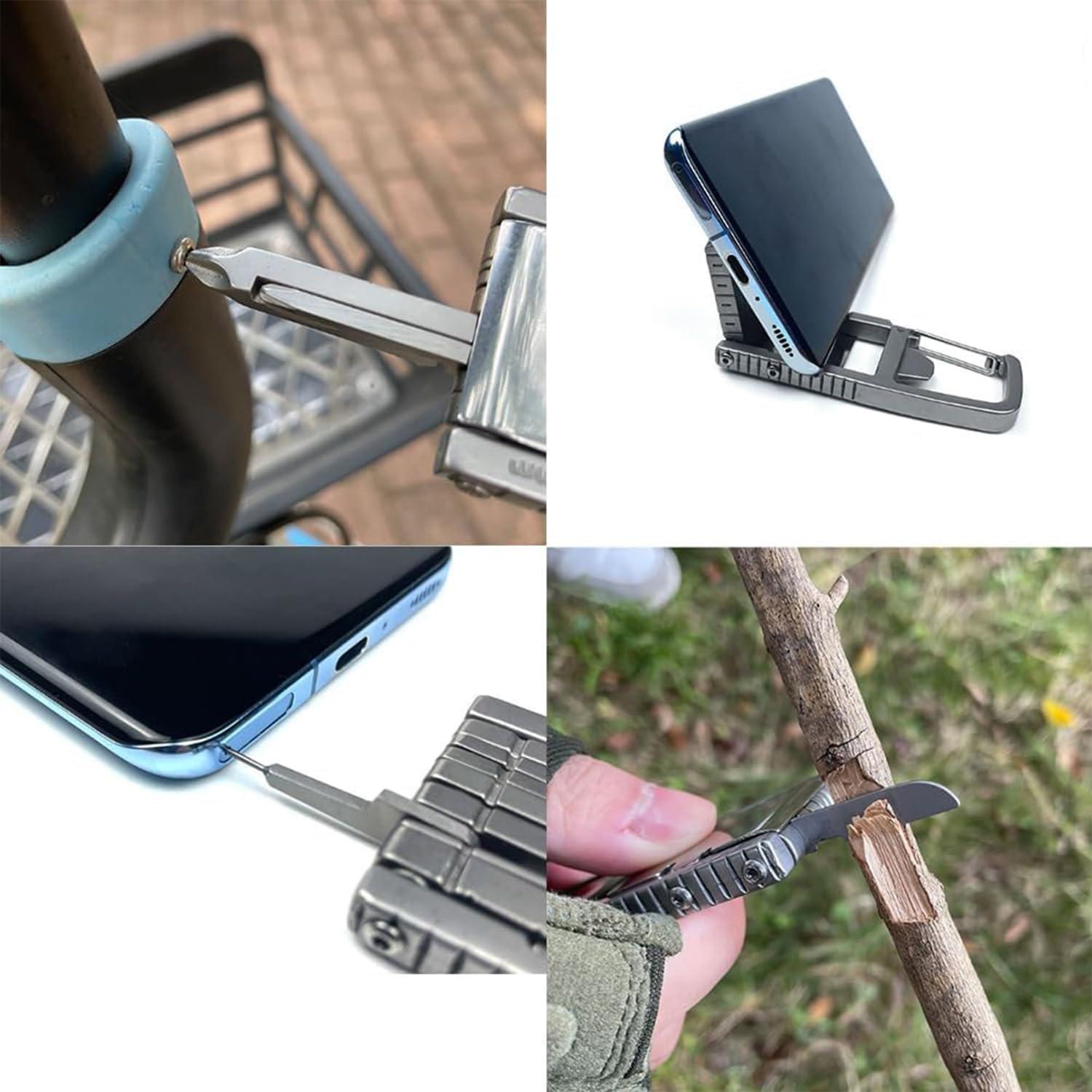 Multiherramienta 12 en 1 RandJ de Acero Inoxidable Compacta