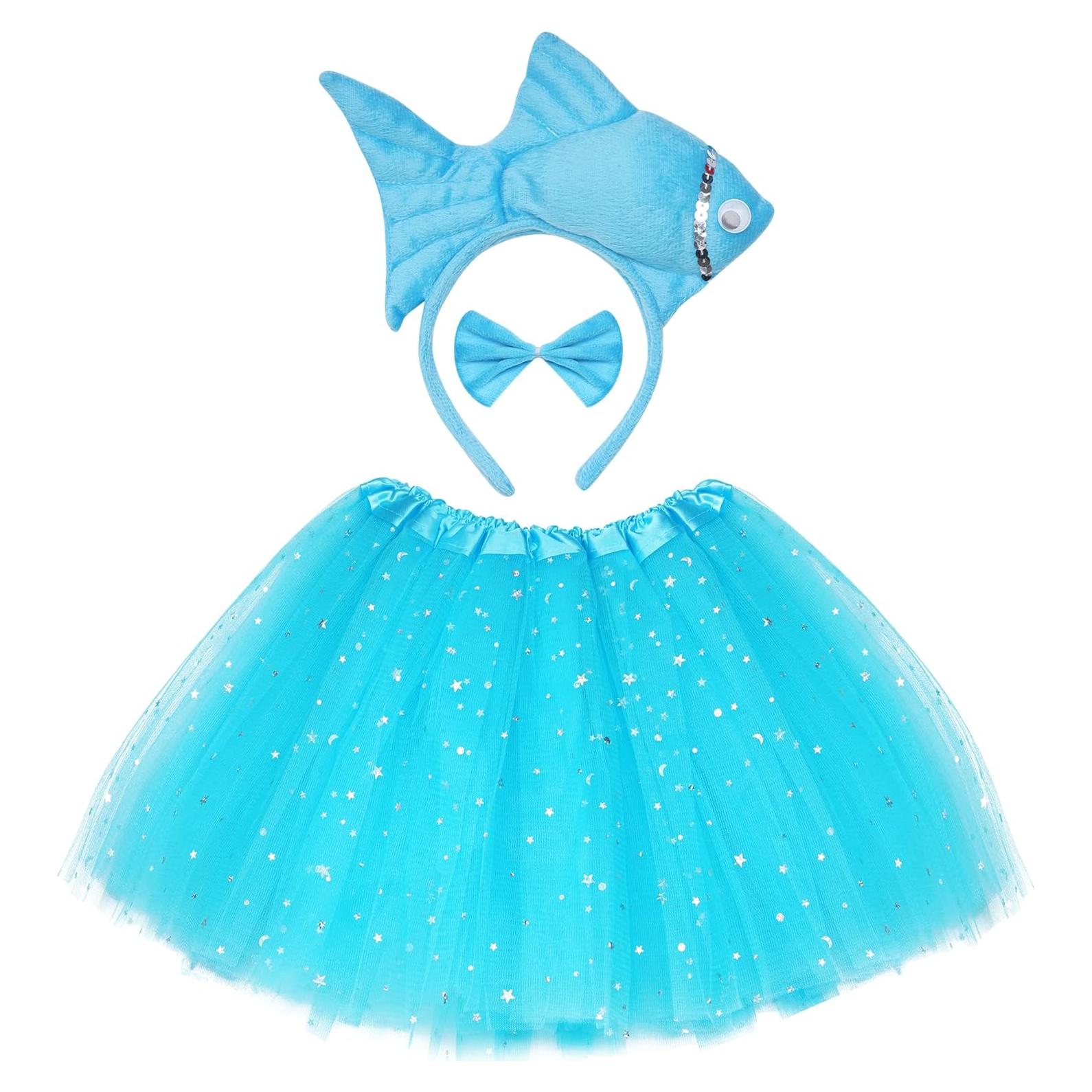 Disfraz de Pez Goldfish Dxhycc 3 Piezas para Halloween