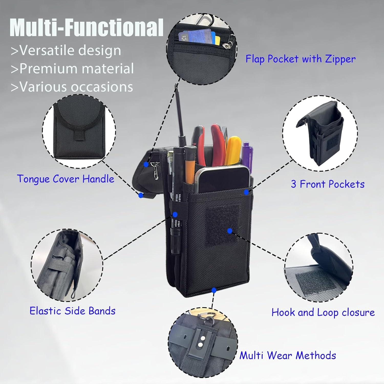 Bolsa de Herramientas de Cintura FAUDRECRO Nylon Resistente