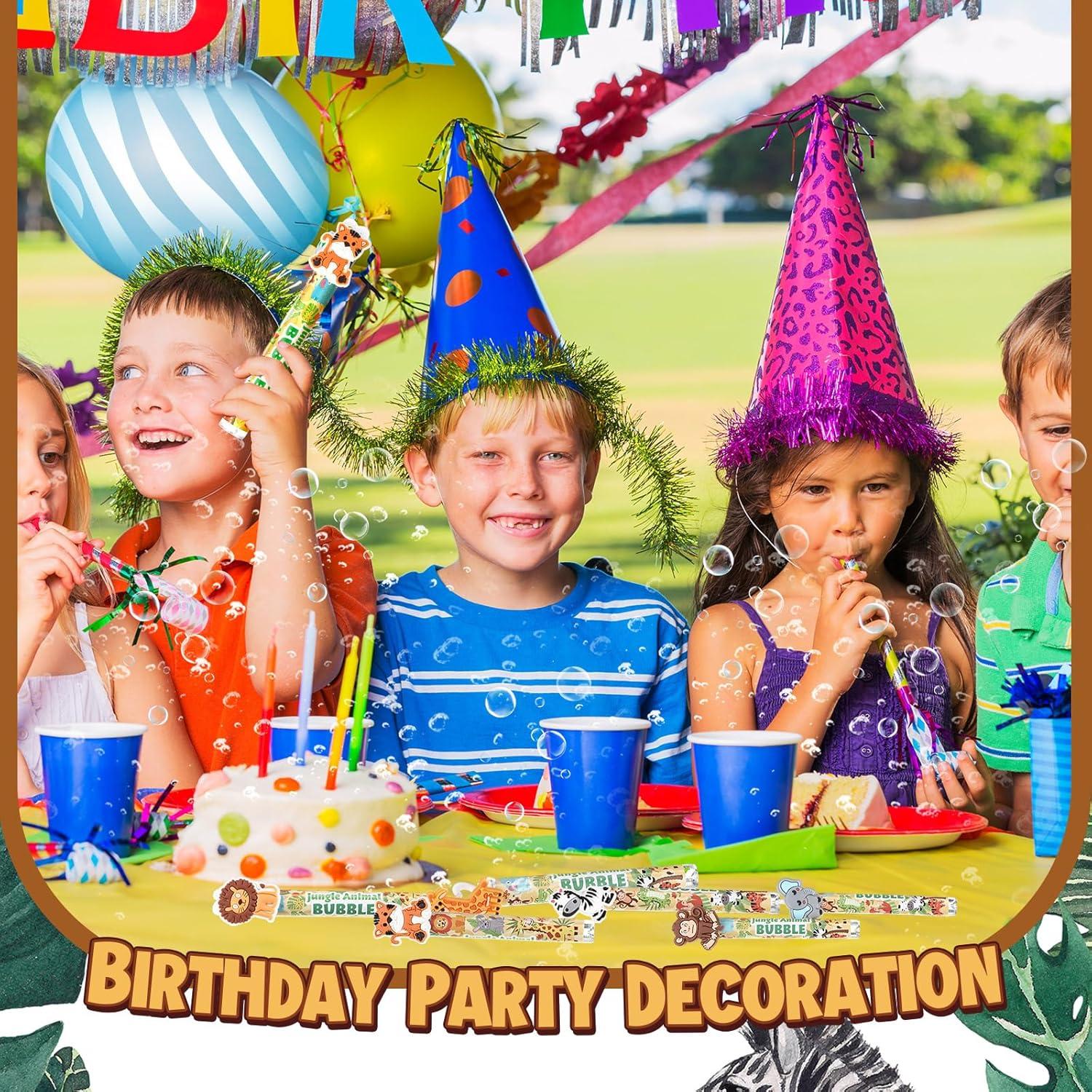 Varitas de Burbujas Shappy 32 Pcs Animales Selva 10,67 cm