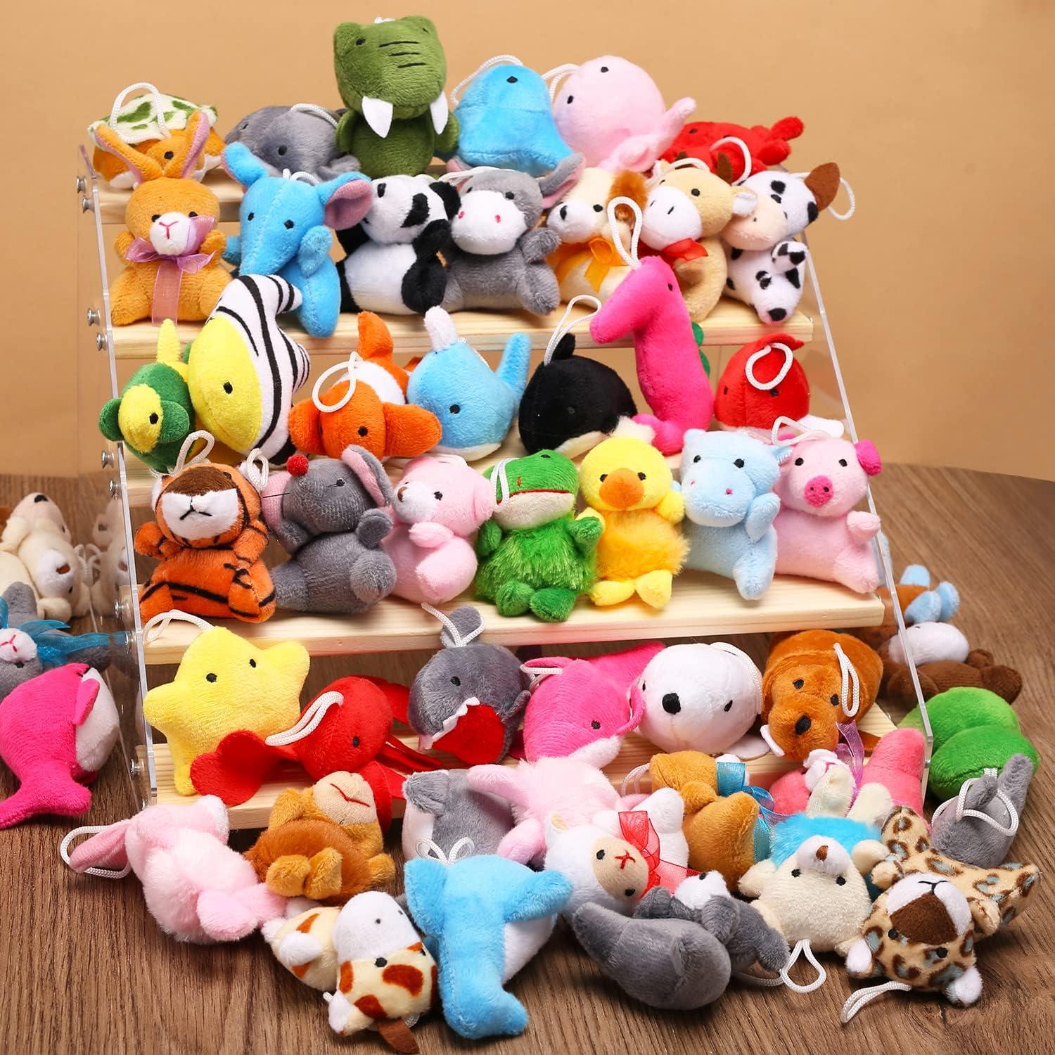 Paquete de 56 Mini Juguetes de Peluche Animales Uzoxlsn