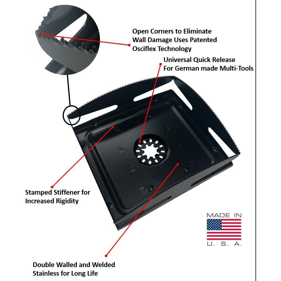 Cuchilla Oscilante Qbit SQ1000-D-SL para Paneles de Yeso
